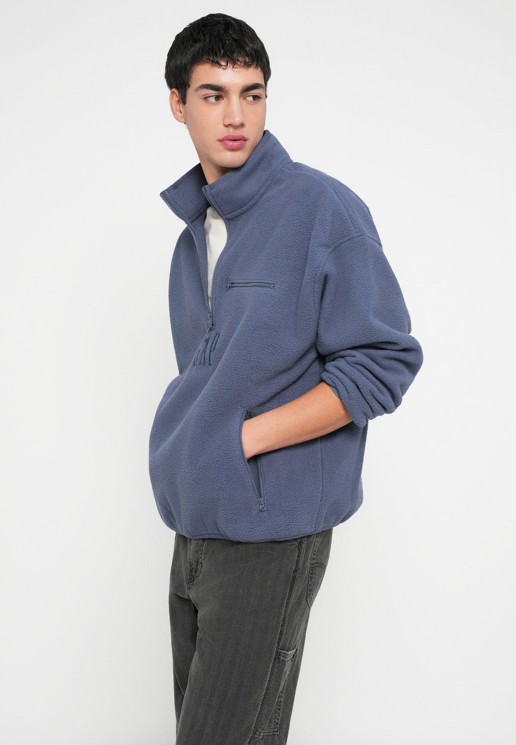 LOGO ARCTIC - Fleece jumper - blue ridge
