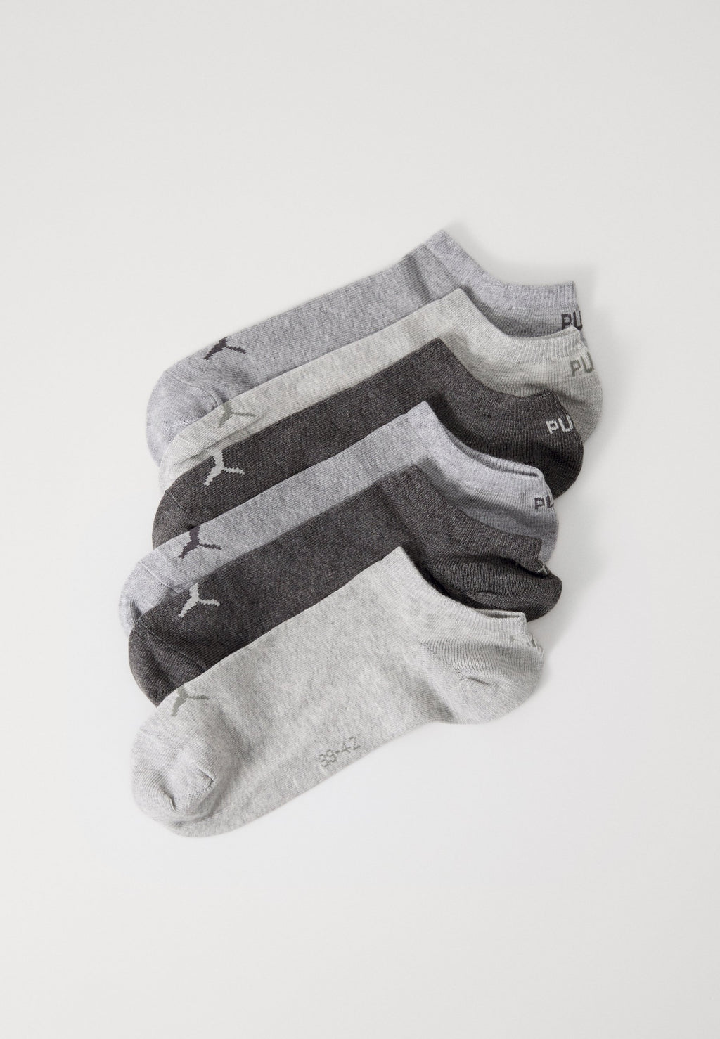 SNEAKER PLAIN UNISEX 6 PACK - Socks - anthracite/light melange grey/medium melange grey