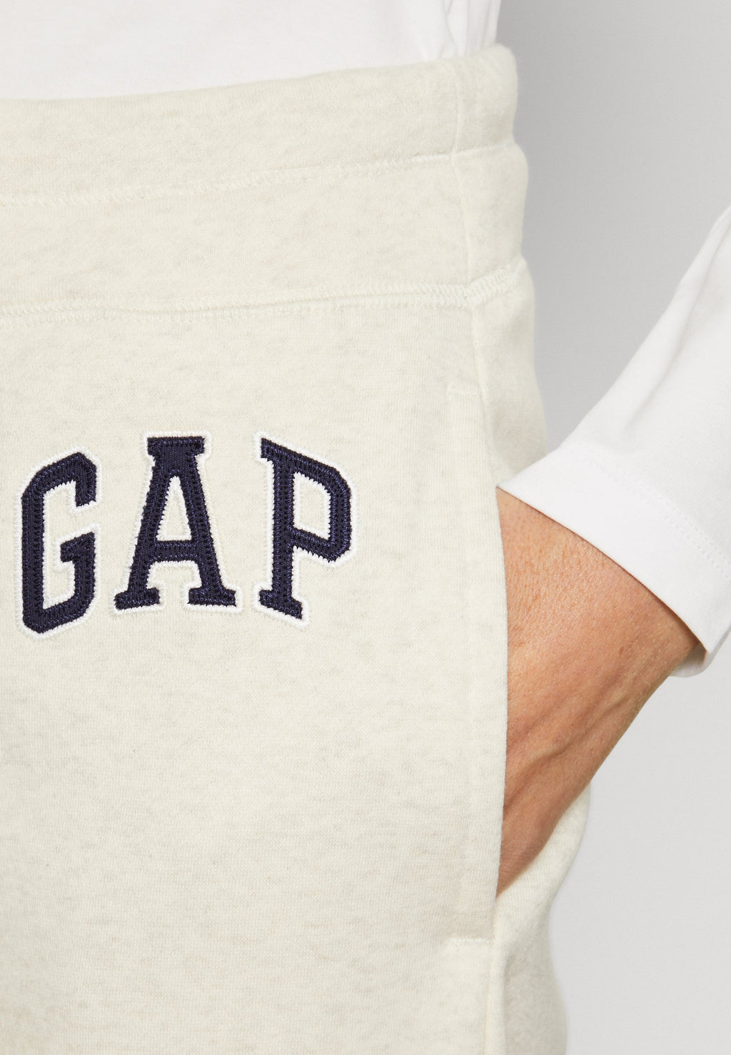 HERITAGE JOGGER - Tracksuit bottoms - oatmeal heather