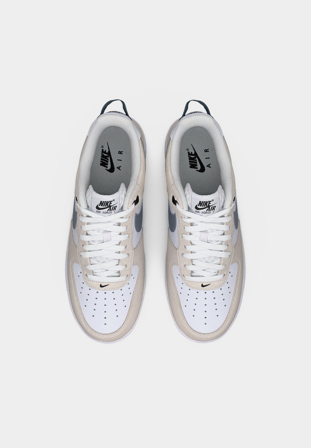 AIR FORCE 1 07 LV8 UNISEX - Baskets - blanc/gris froid métallisé/noir/gris froid/blanc sommet