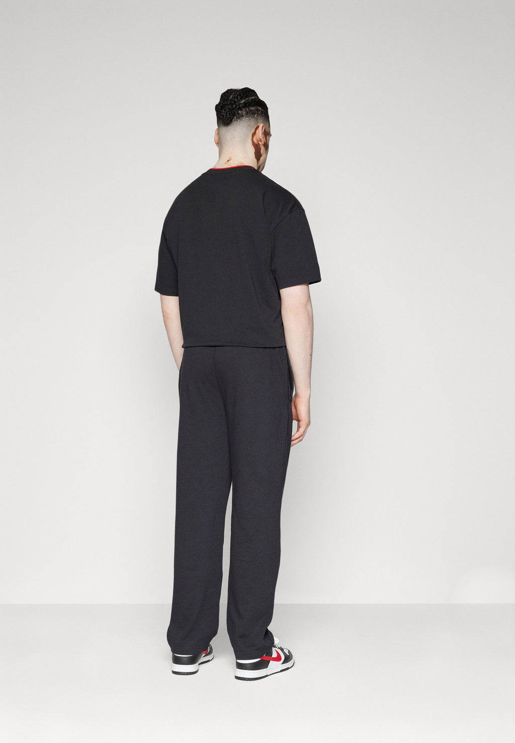 Tracksuit bottoms - black/(white)
