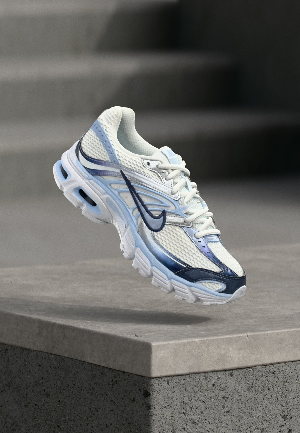 AIR MAX MOTO 2K SE - أحذية - أبيض/أزرق هيدروجيني/فضي معدني/كحلي منتصف الليل