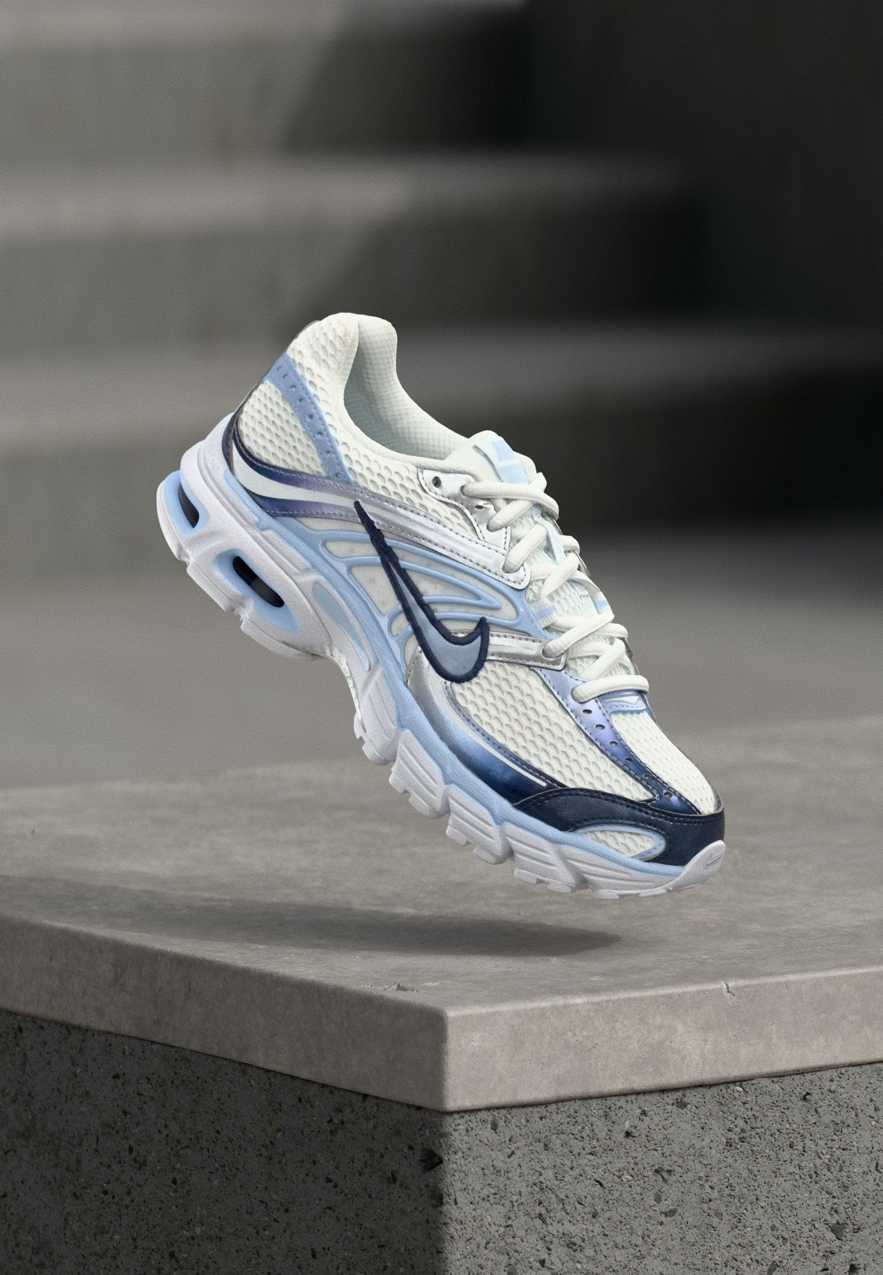 AIR MAX MOTO 2K SE - أحذية - أبيض/أزرق هيدروجيني/فضي معدني/كحلي منتصف الليل