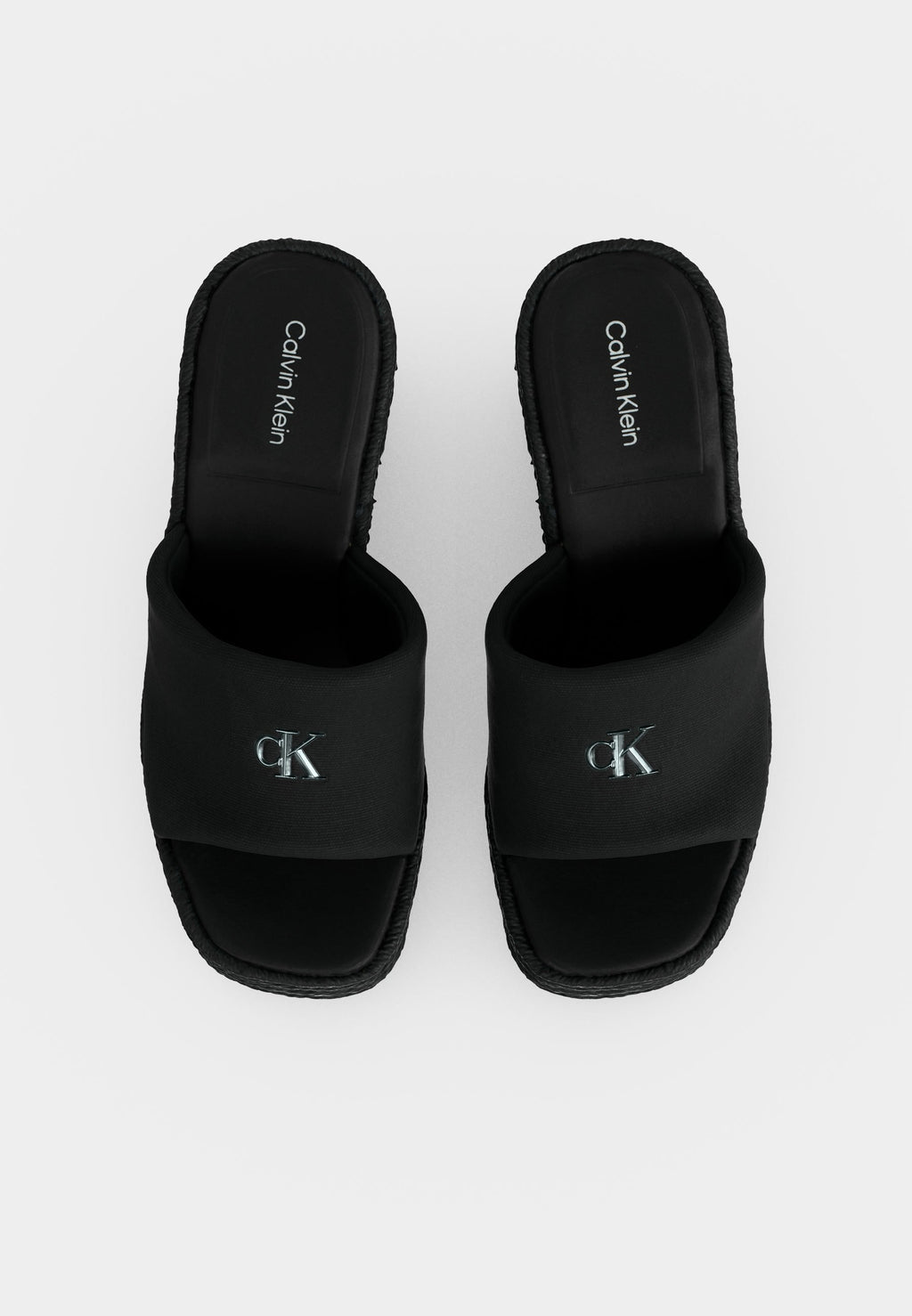 Heeled mules - black