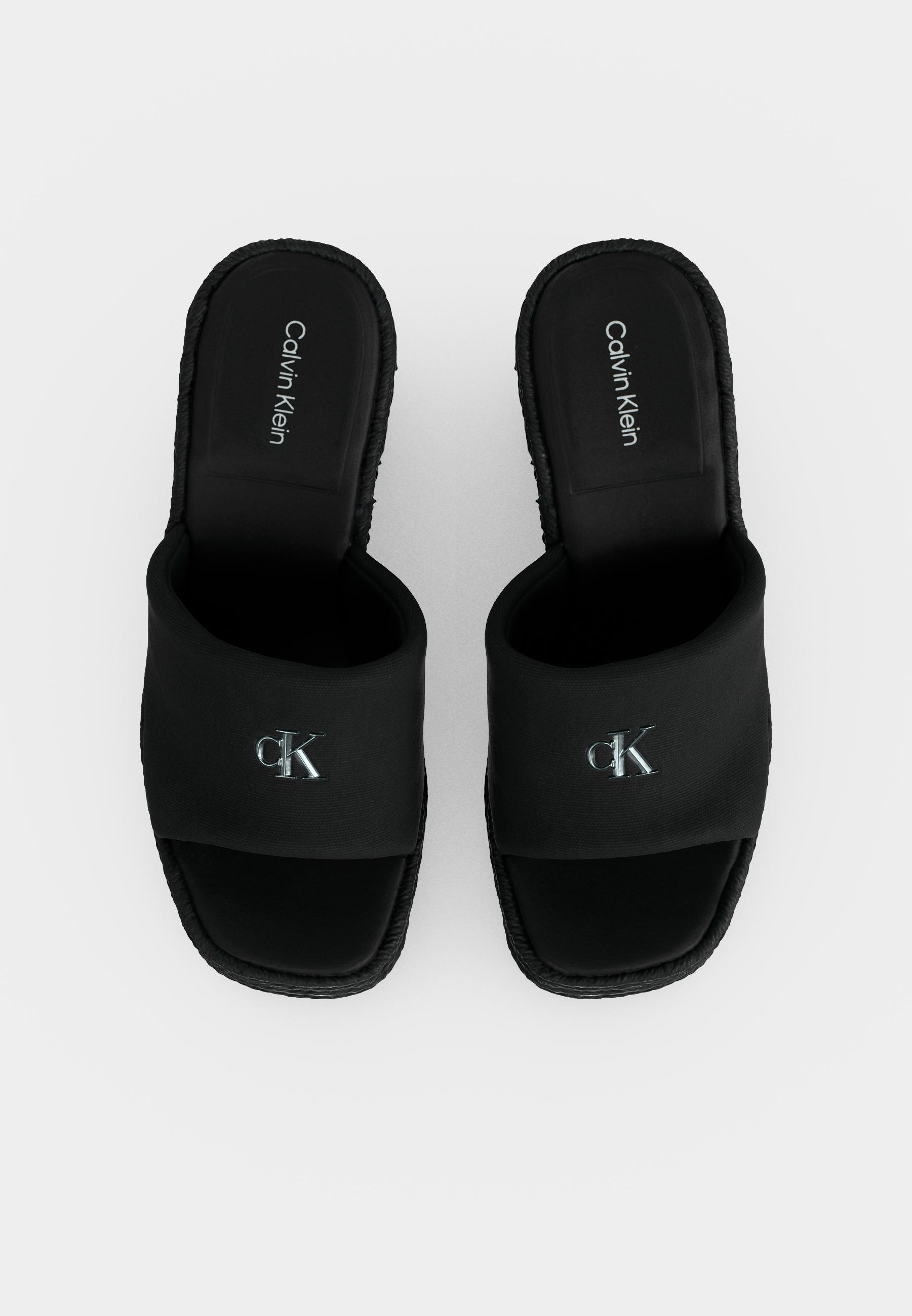 Heeled mules - black