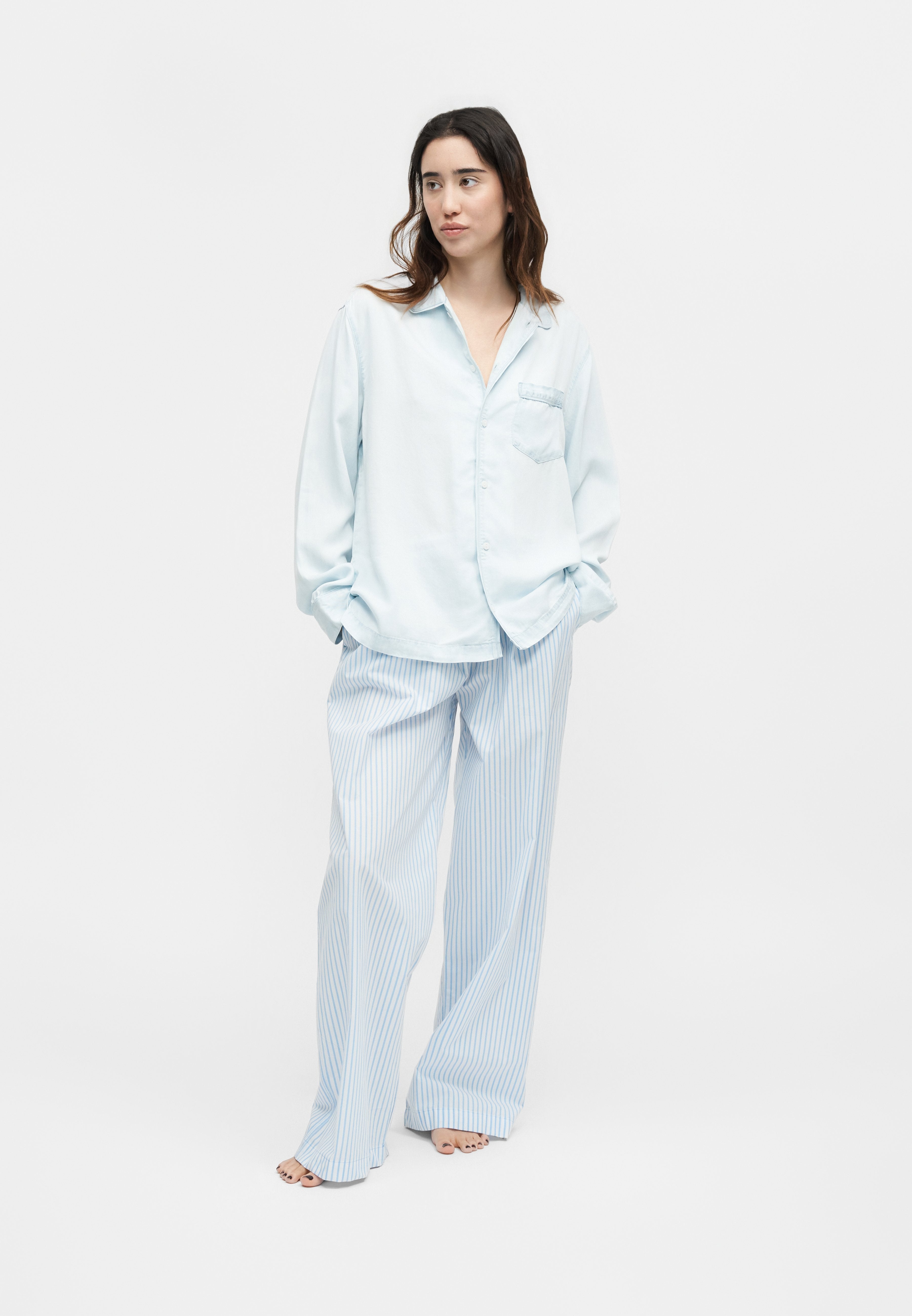 Pyjama top - light indigo