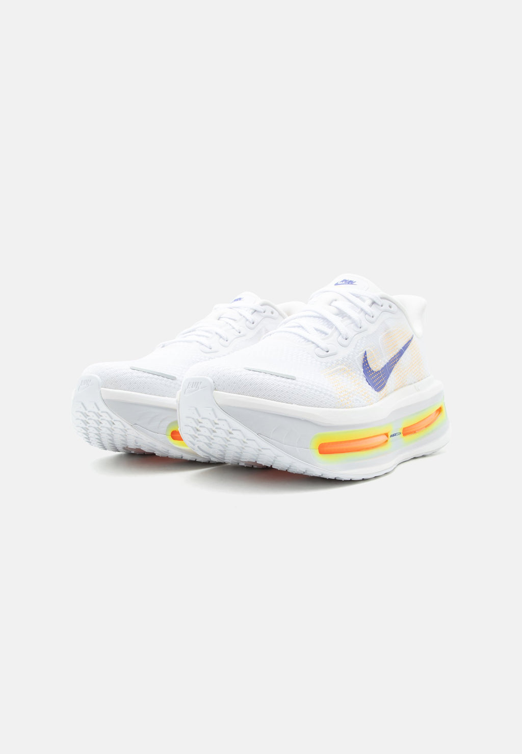 VOMERO PREMIUM - Road running shoes - white/lapis/total orange/laser orange/hydrogen blue/football grey