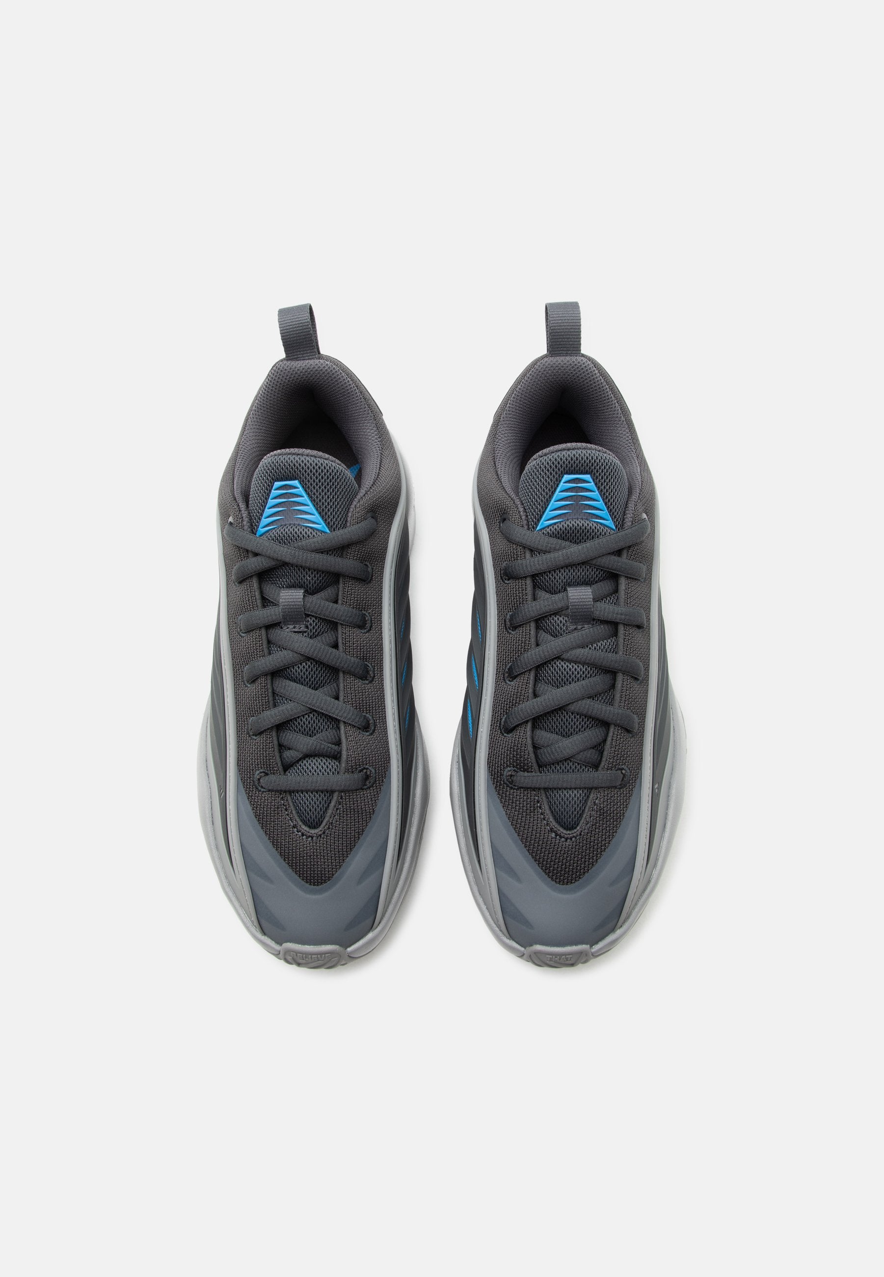 BELIEVE THAT 1 UNISEX - Basketball shoes - carbon/grey three/lucid ray blue