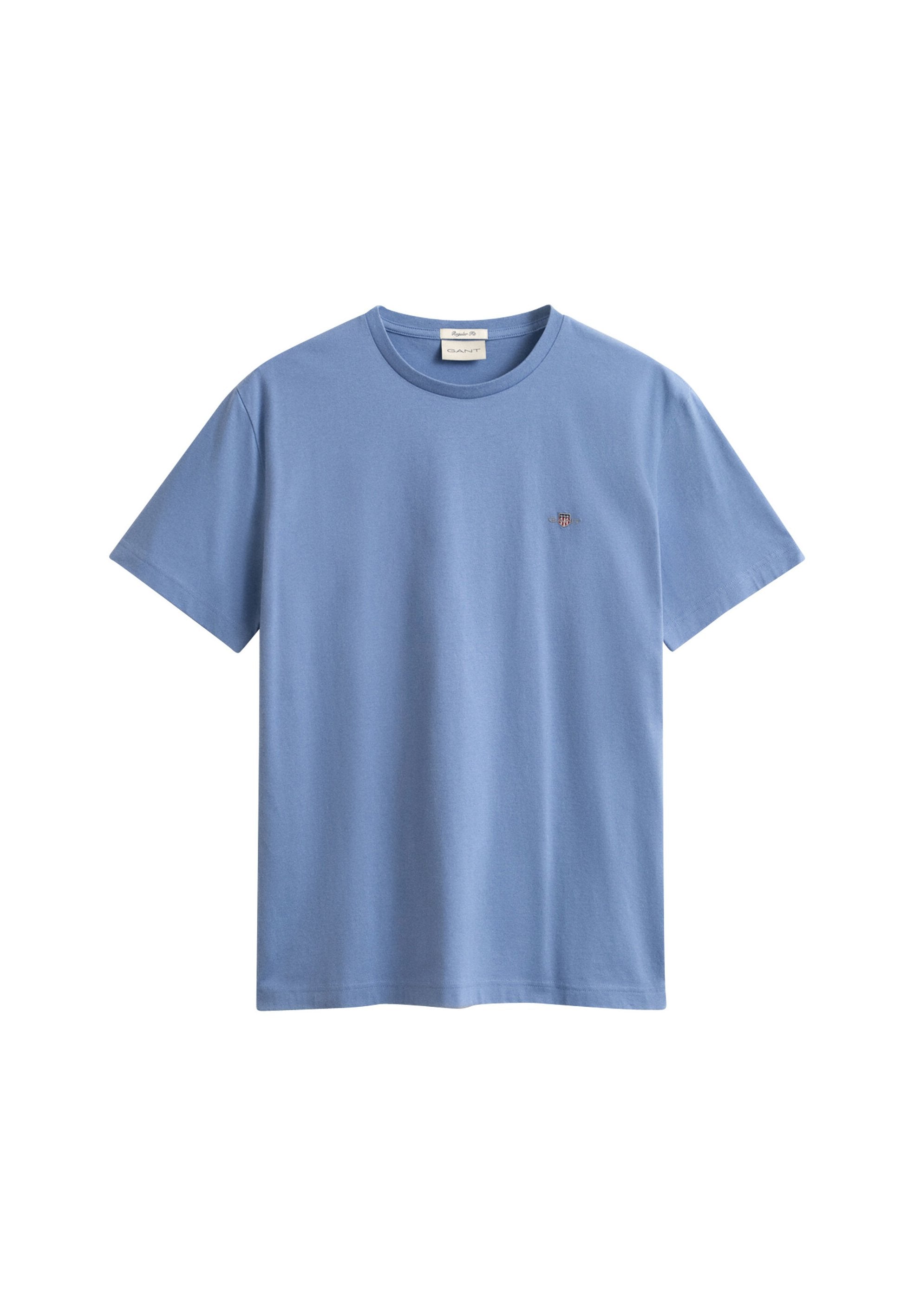 T-SHIRT REG SHIELD MANCHES COURTES - T-shirt basique - denim délavé