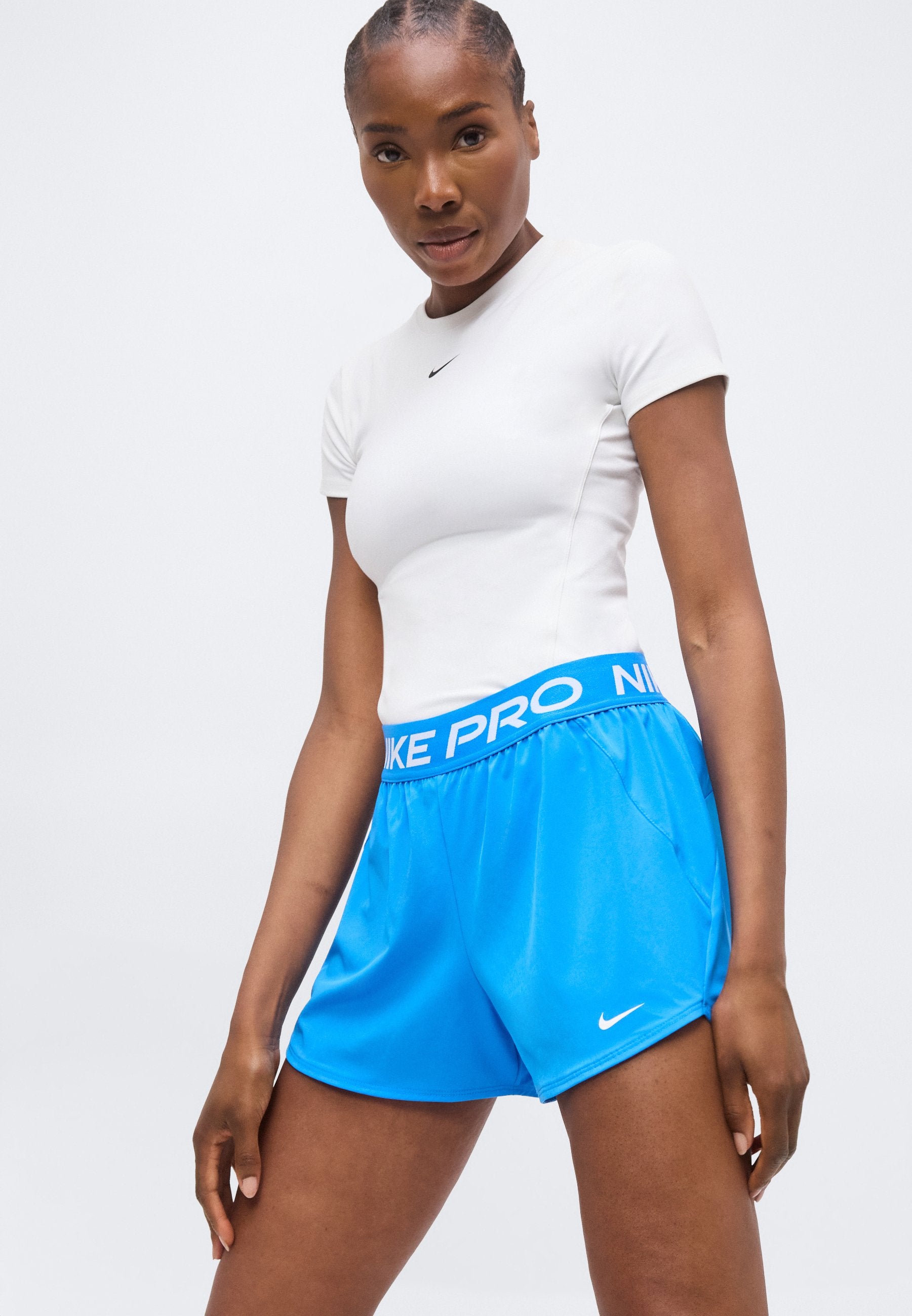 SHORT - Sports shorts - light photo blue/white