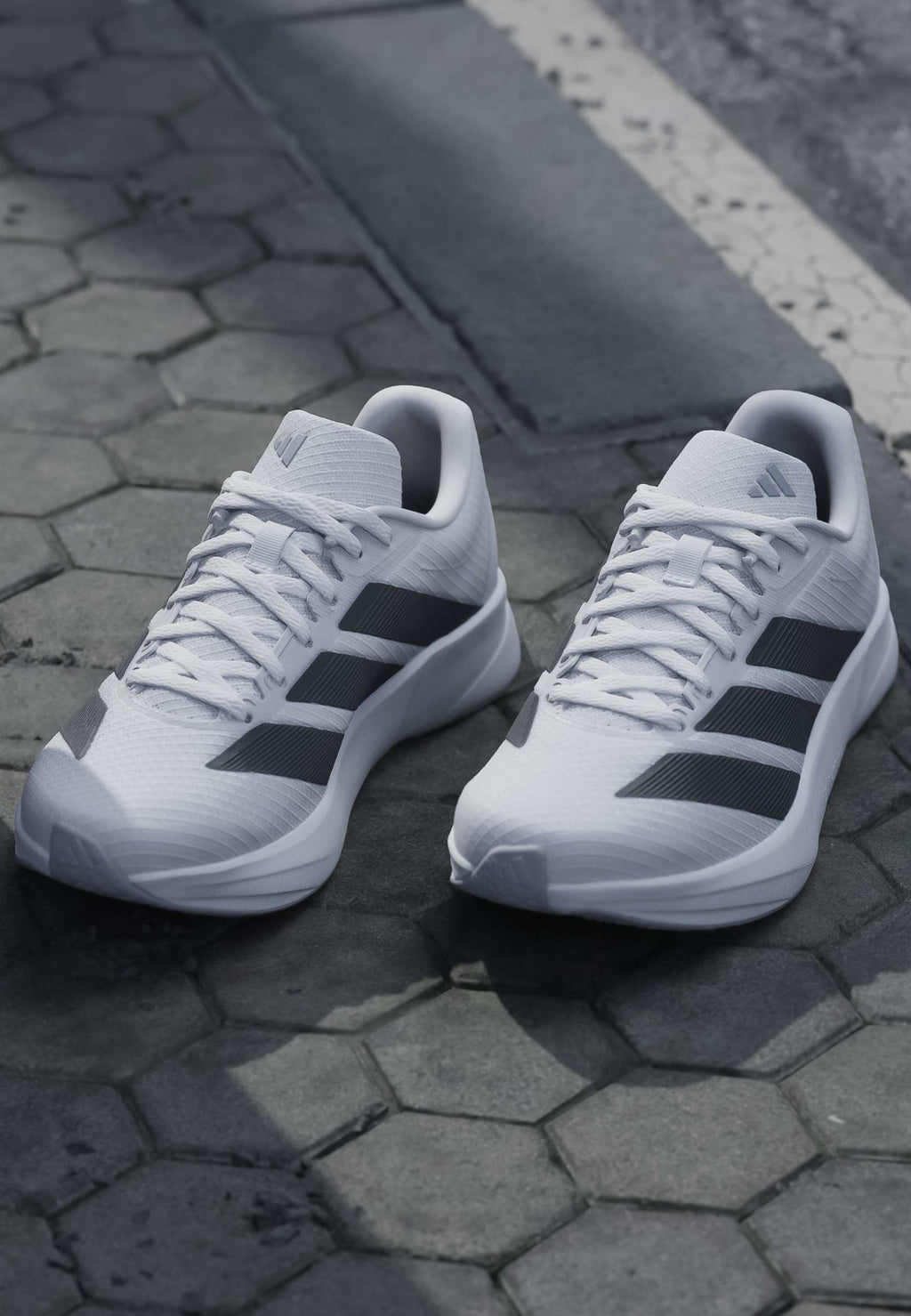 ADIDAS PERFORMANCE DURAMO RC2 RUNNING SHOES - Walking trainers - cloud white   grey five   halo silver