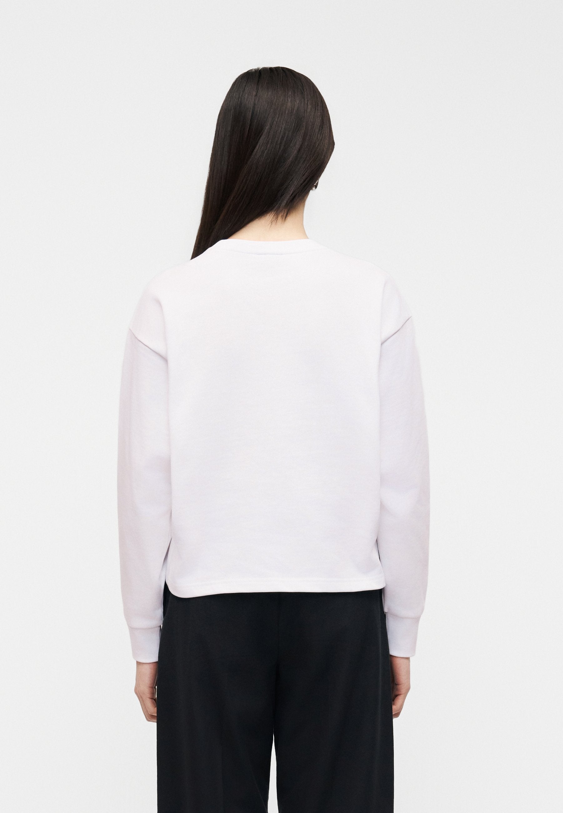 FLORAL LOGO  - Sweatshirt - white