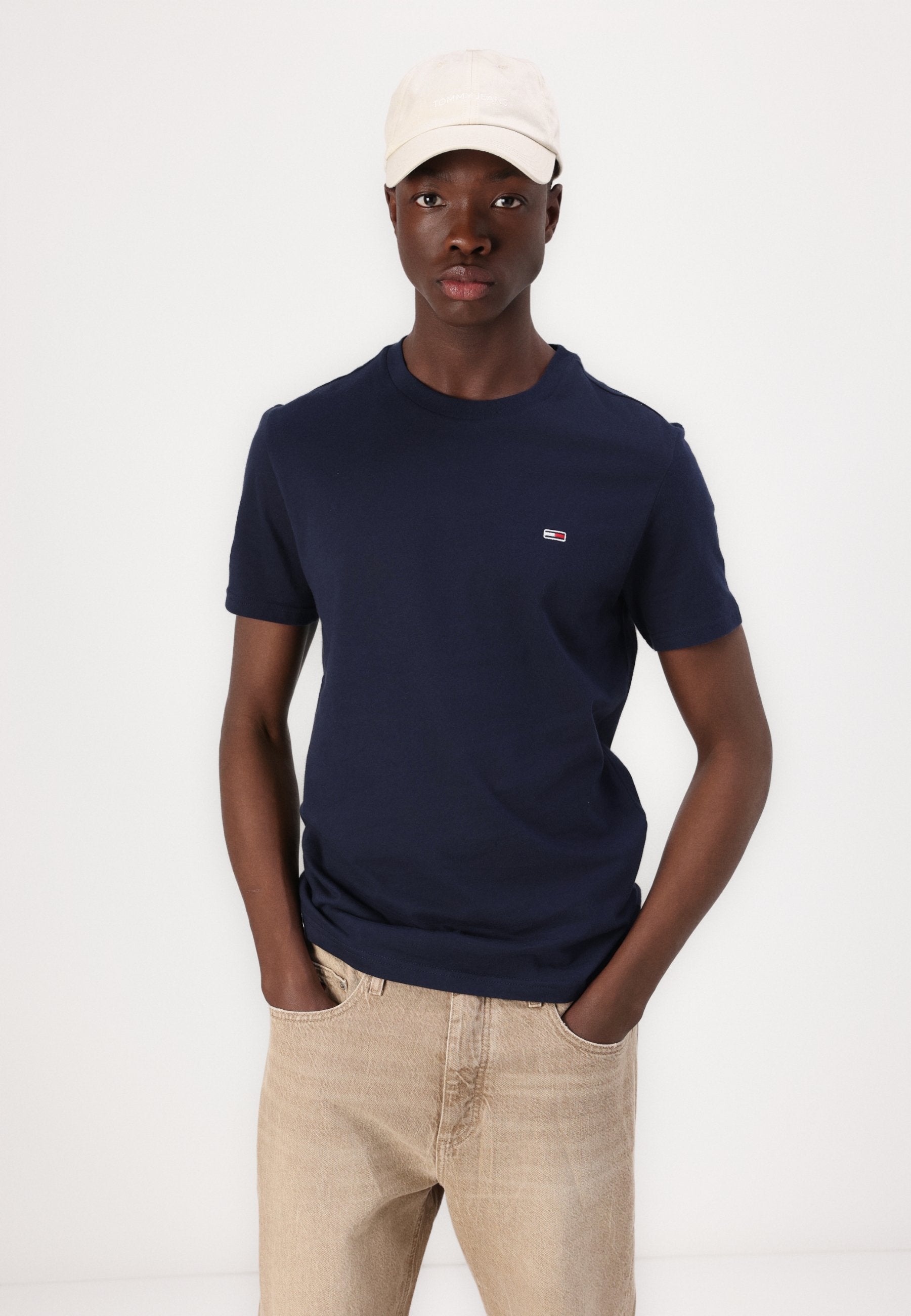 SLIM TEE 2 PACK - تي شيرت أساسي - رمادي/كحلي داكن
