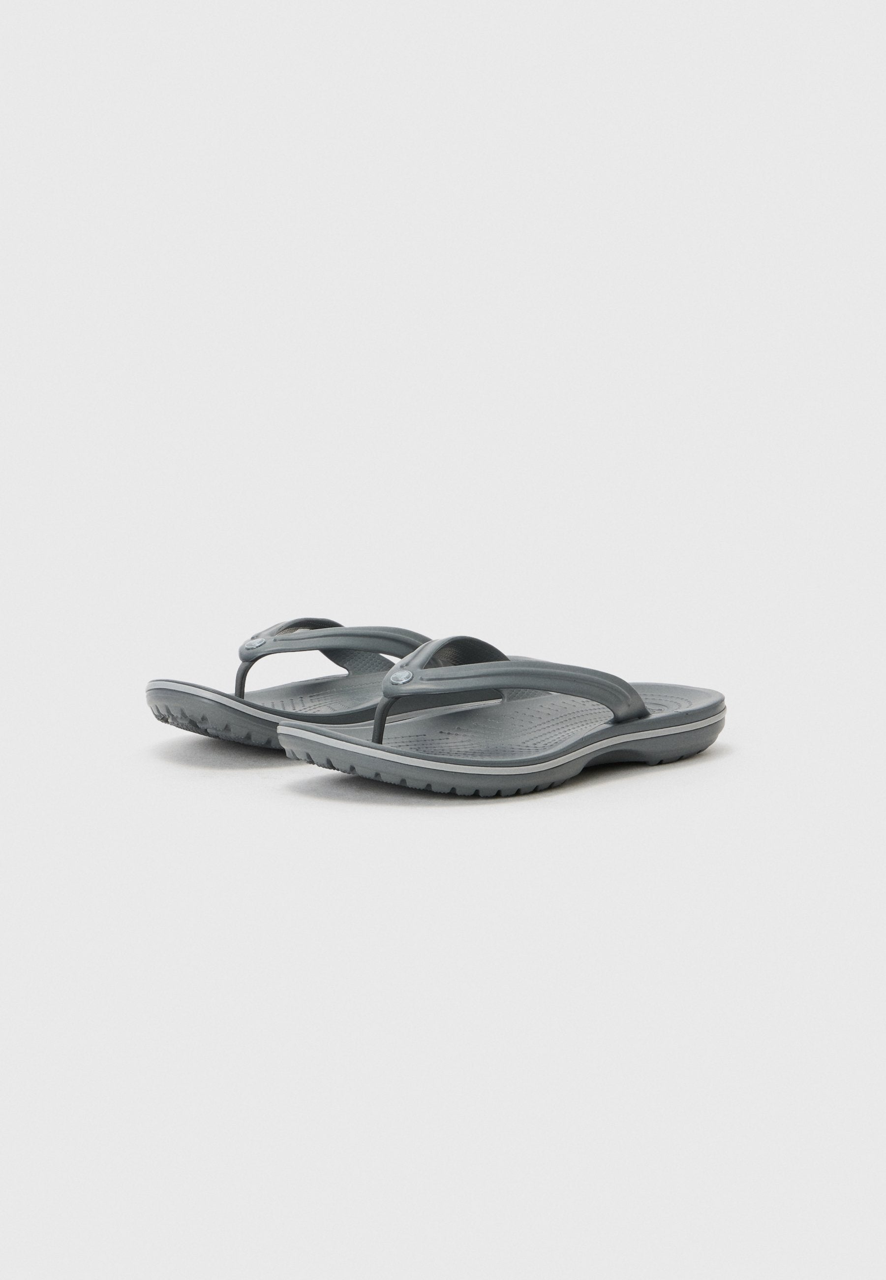 CROCBAND UNISEX - T-bar sandals - slate grey/smoke