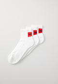 LABEL 3 PACK - Sneaker socks - white