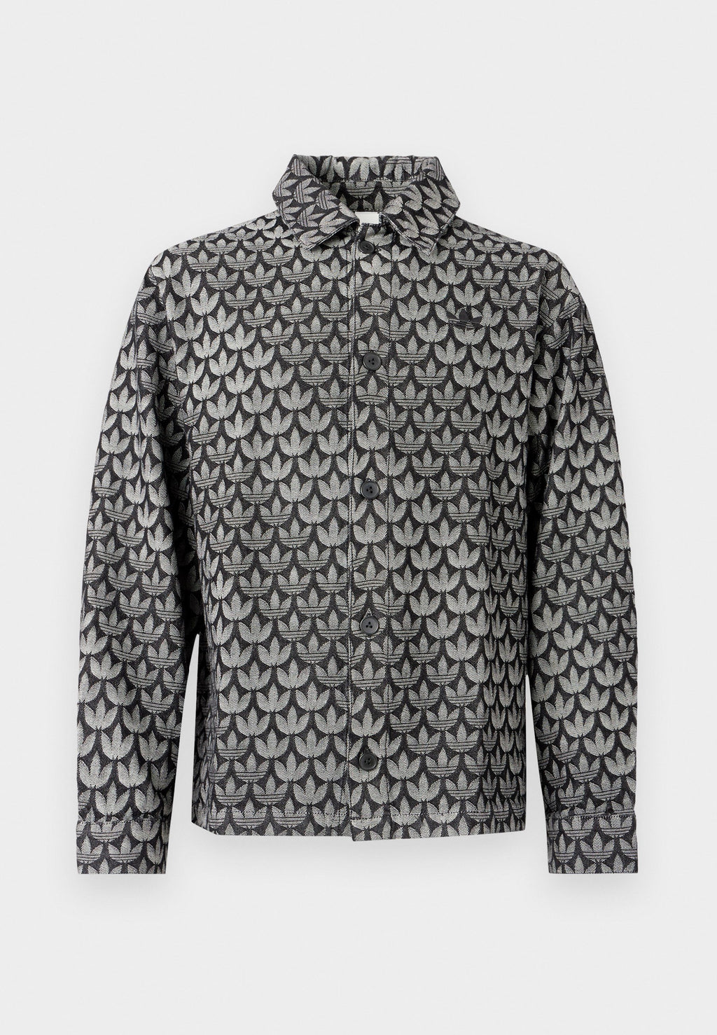 MONOGRAM SHIRT - Denim jacket - black