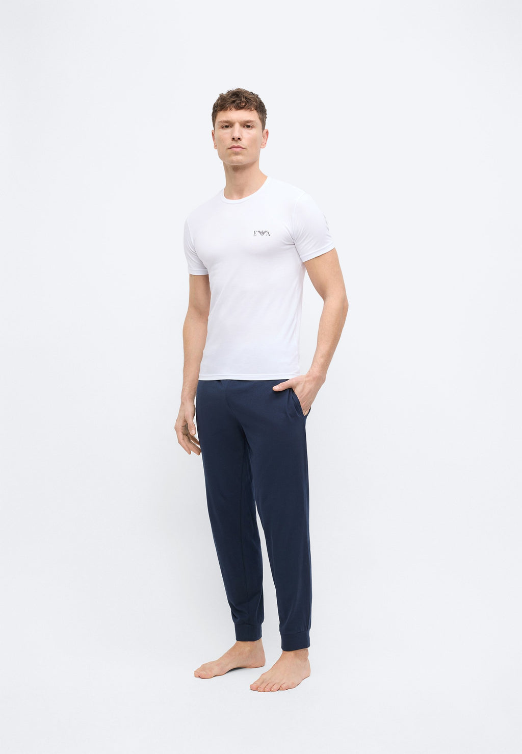 PARTE ALTA CREW NECK 2 PACK - Undershirt - blue/white