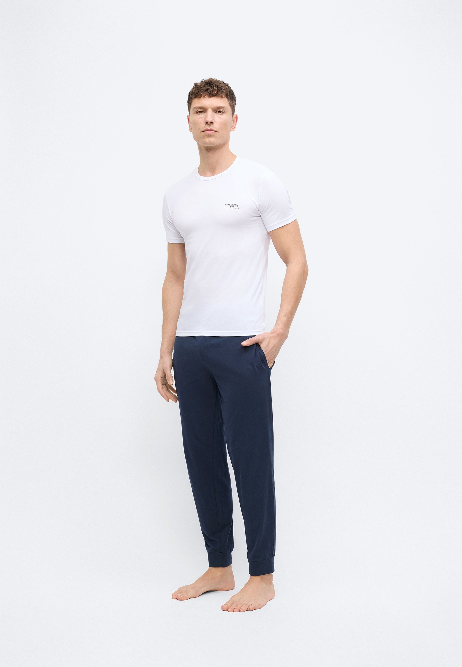 PARTE ALTA CREW NECK 2 PACK - Undershirt - blue/white