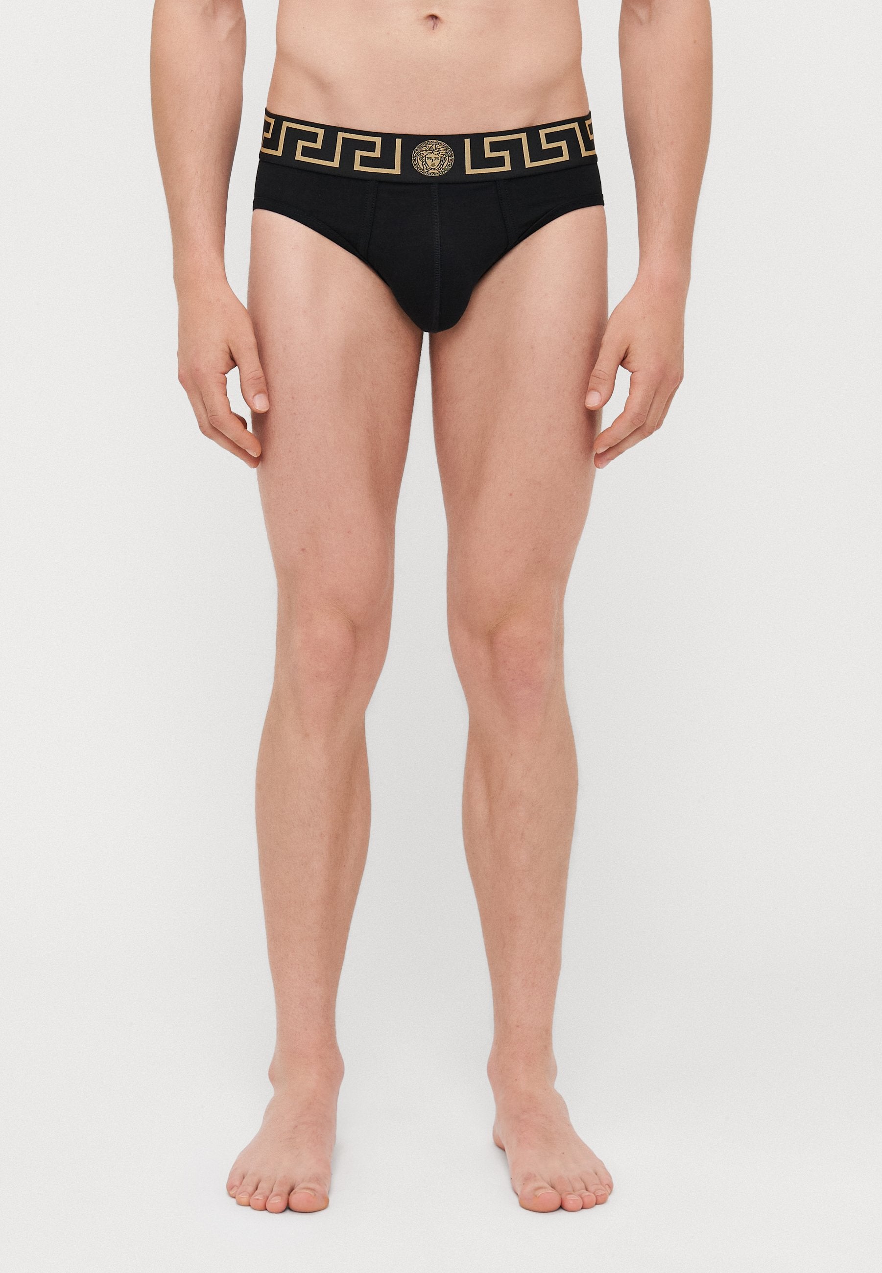 UNDERPANTS TOPEKA NEW LOGO 3 PACK - Briefs - black/gold-coloured
