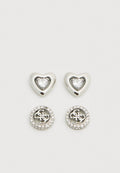 BELOVED SET - Earrings - silver-coloured