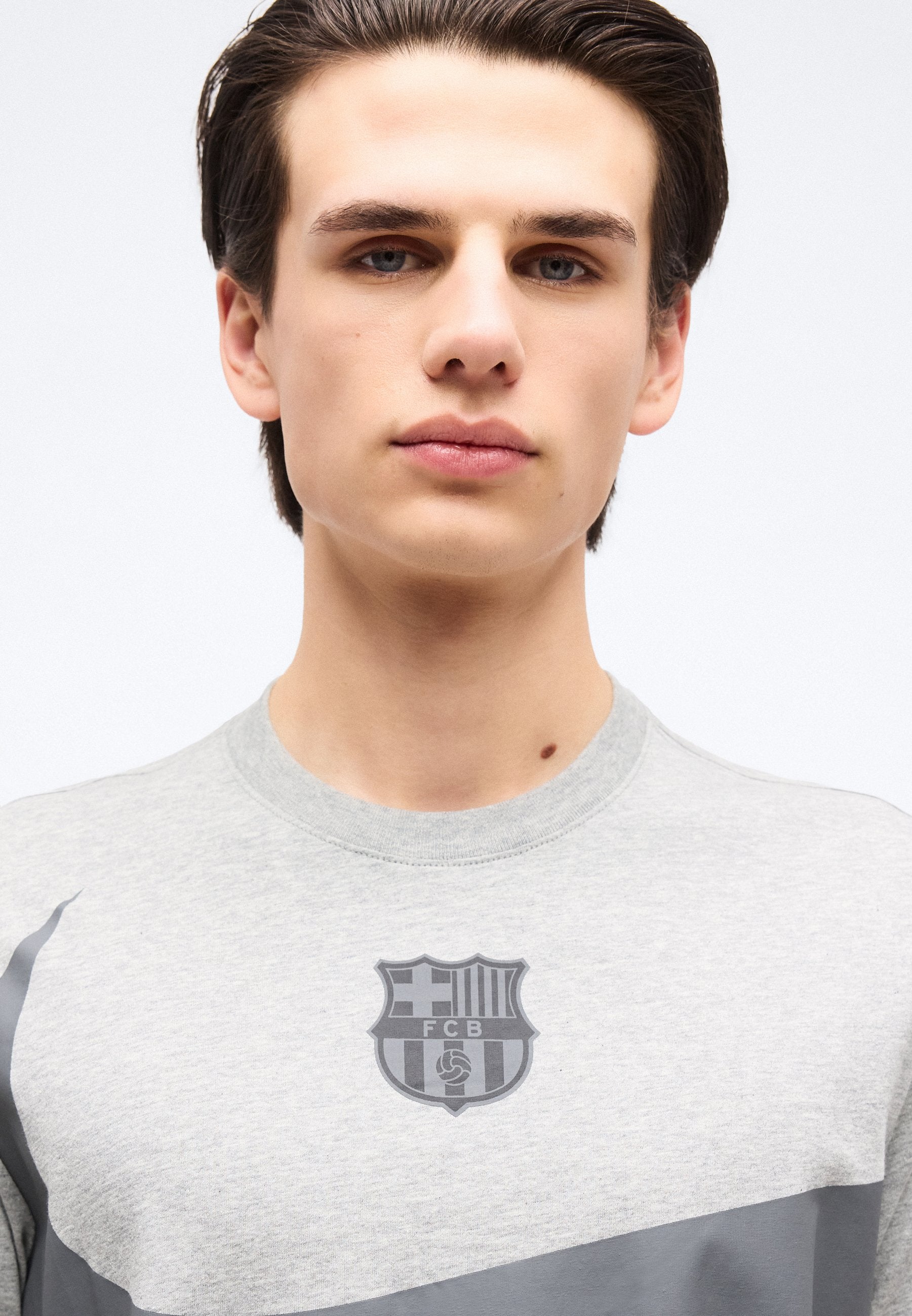 FC BARCELONA TEE - Club wear - dark grey heather