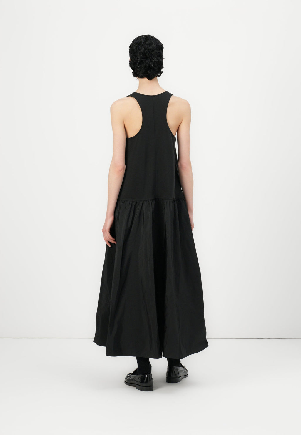 FLARED HALTER DRESS - Maxi dress - black