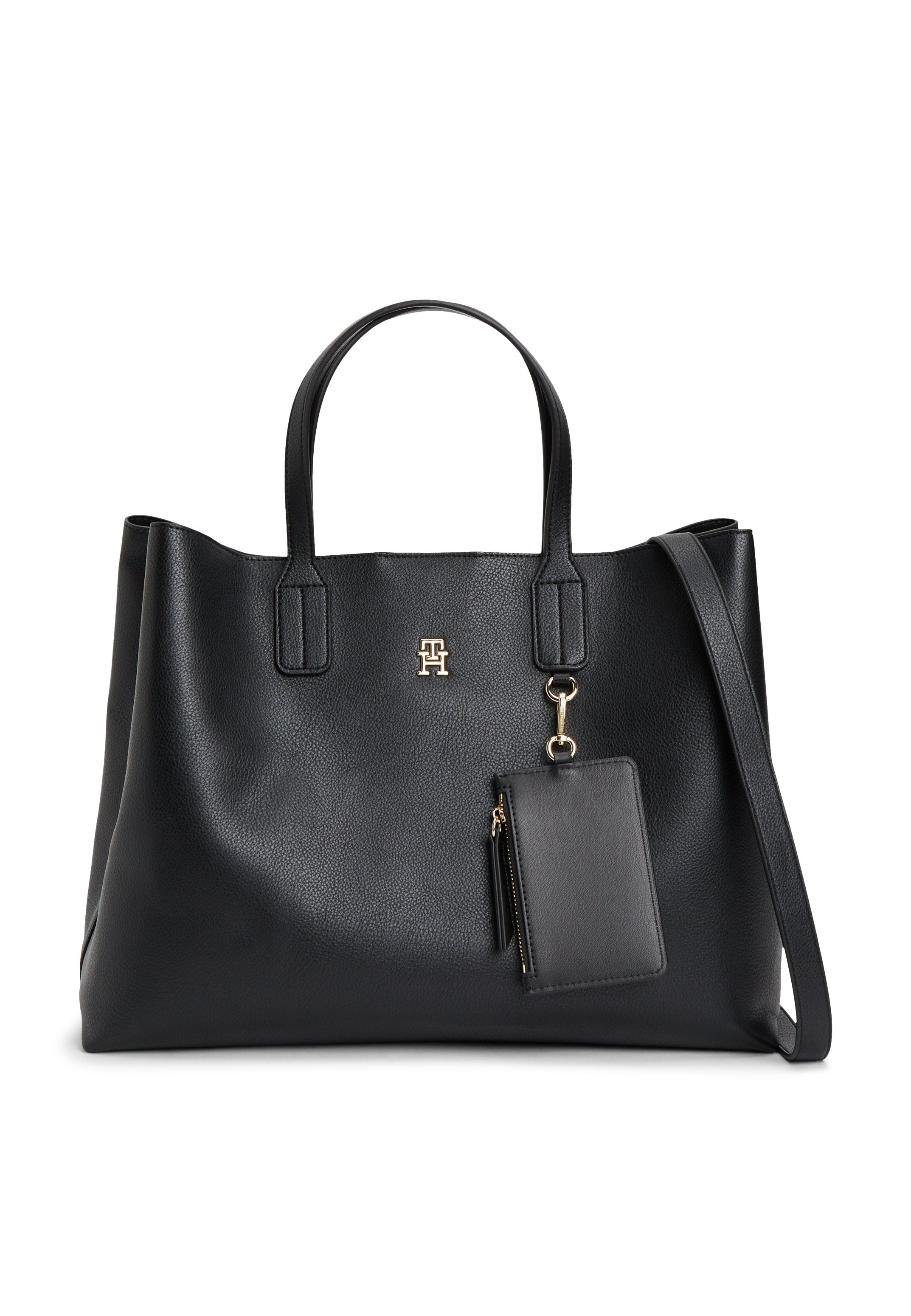 TH ICON SATCHEL - Handbag - black