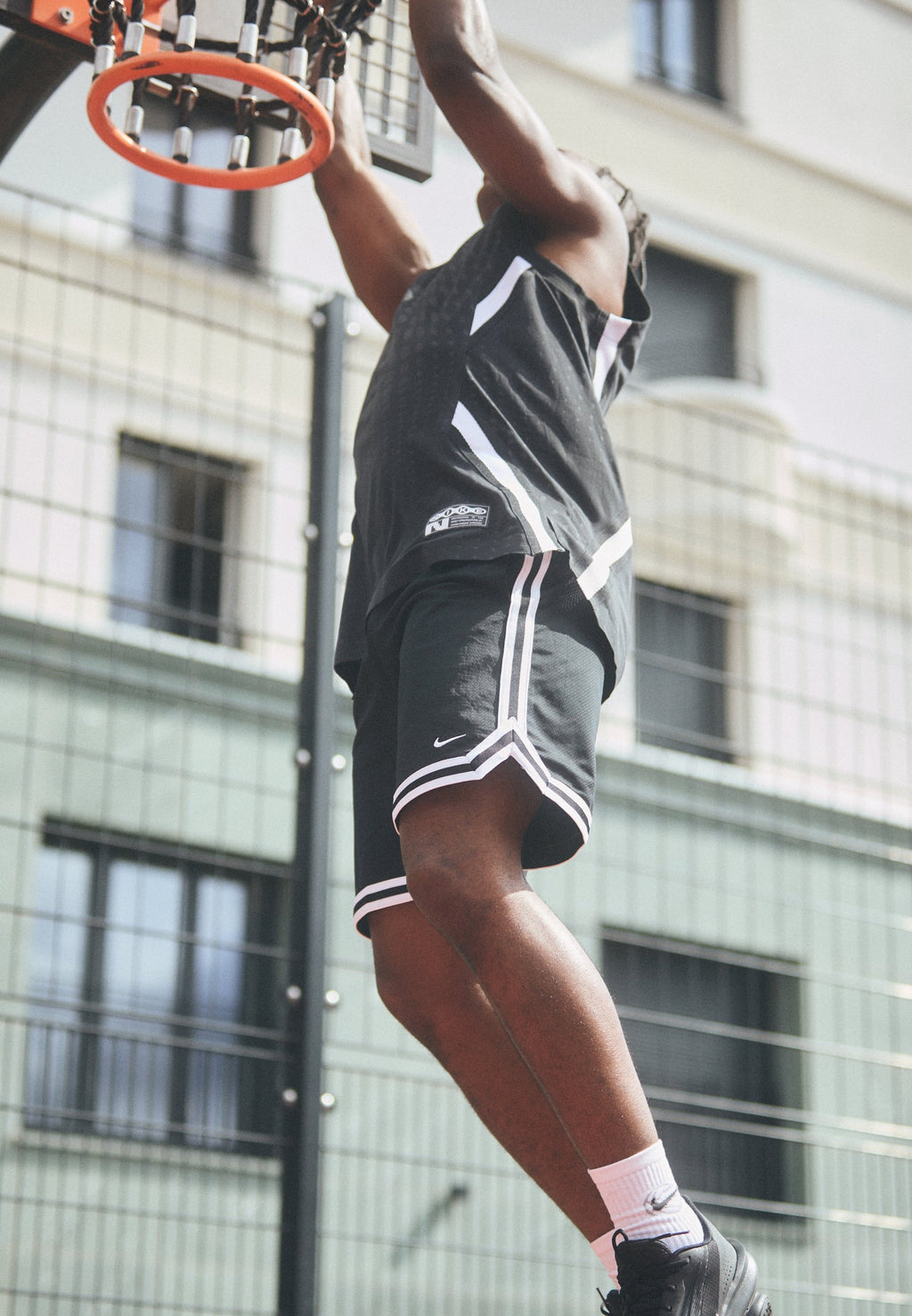 DNA SHORT - Sports shorts - black/white