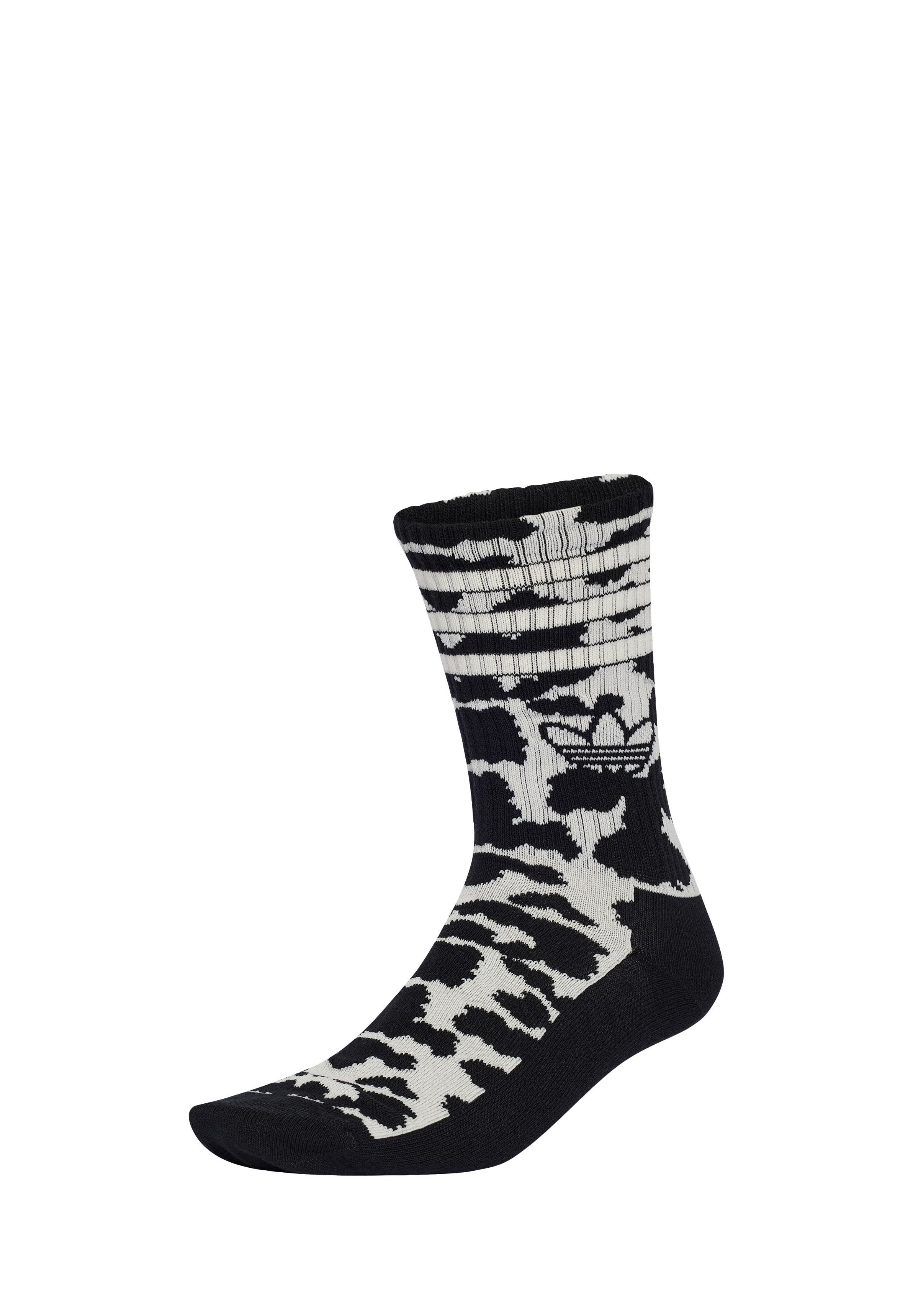 ANIMAL GRAPHIC CREW SOCK 2 PAIRS UNISEX - Sneaker socks - off white/black