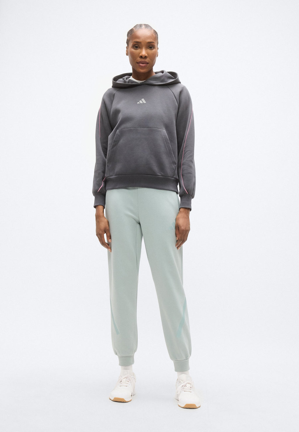 STADIUM - Hoodie - gris six/fleur tropicale/gris