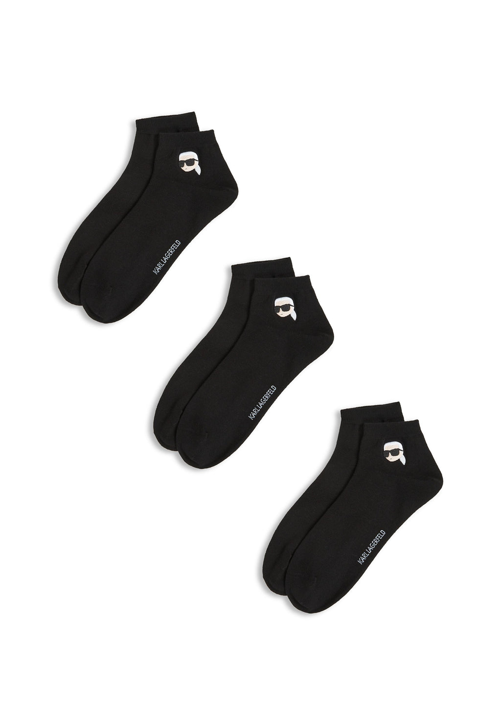 IKON SHORT (PACK OF 3) - Sneaker socks - black