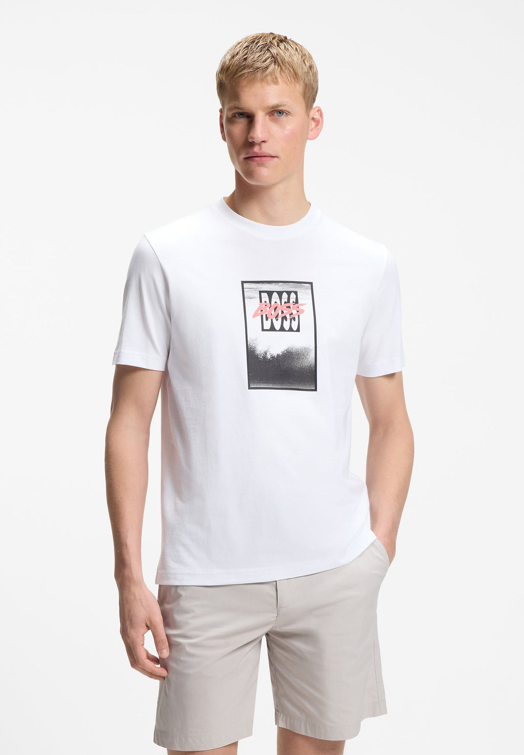 TE_DJ - Print T-shirt - white