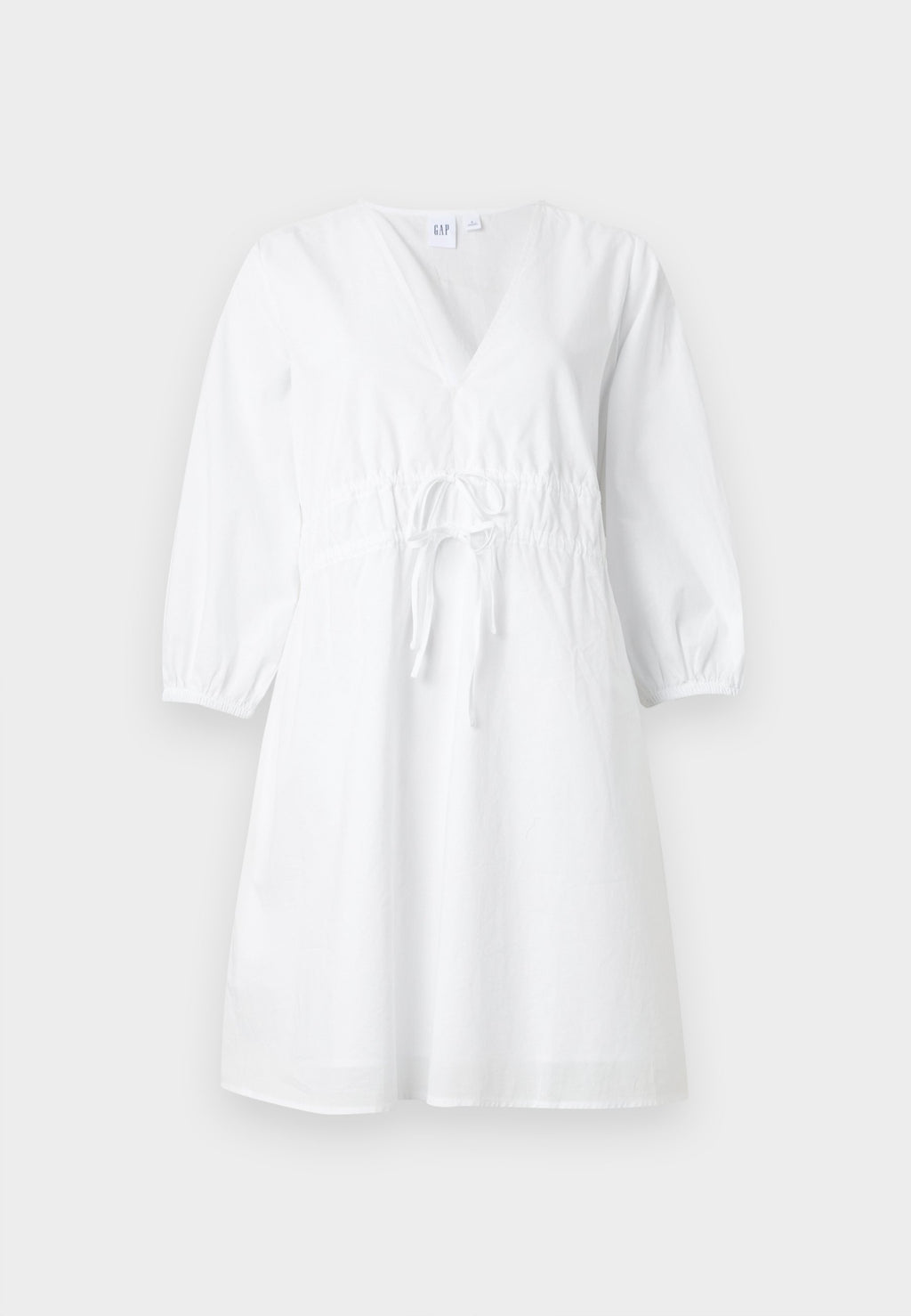 TIE NECK WAIST DRESS - Day dress - fresh white