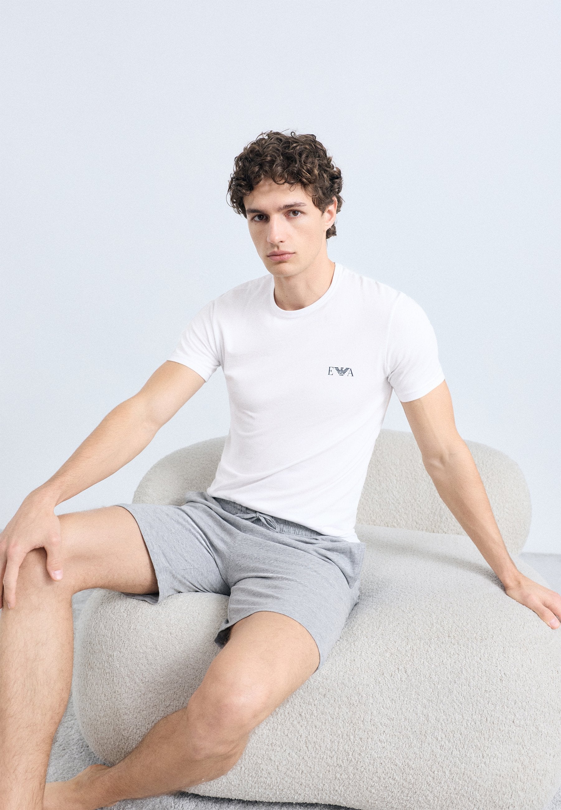 BOLD MONOGRAM PARTE ALTA CREW NECK 2 PACK - Undershirt - white/blue