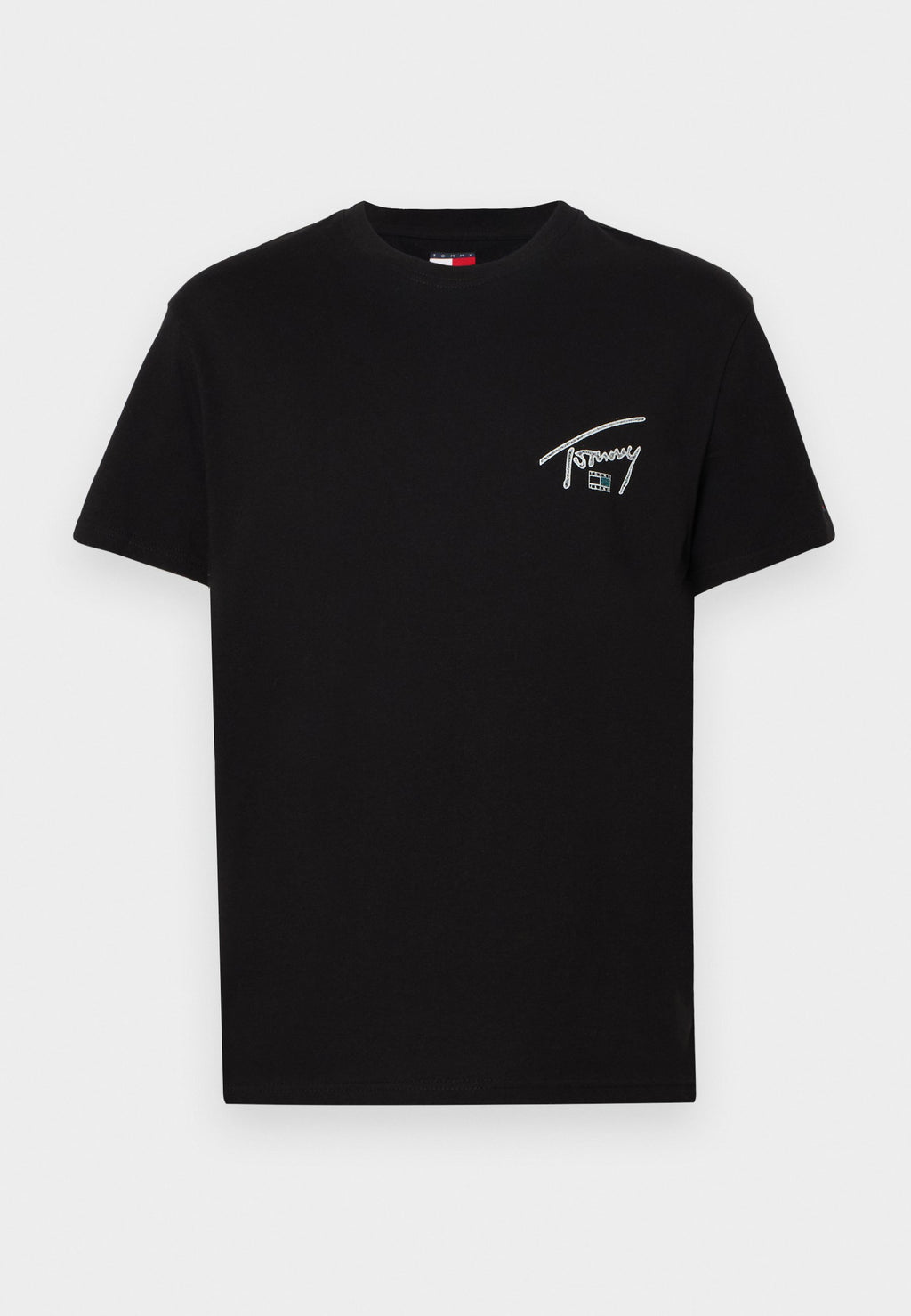 TEE-SHIRT RAS DU COU LOGO DOS SIGNATURE - Tee-shirt imprimé - black