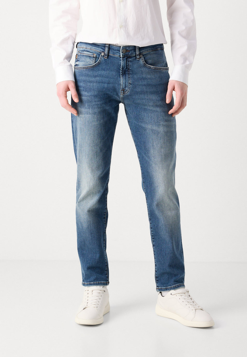Straight leg jeans - navy