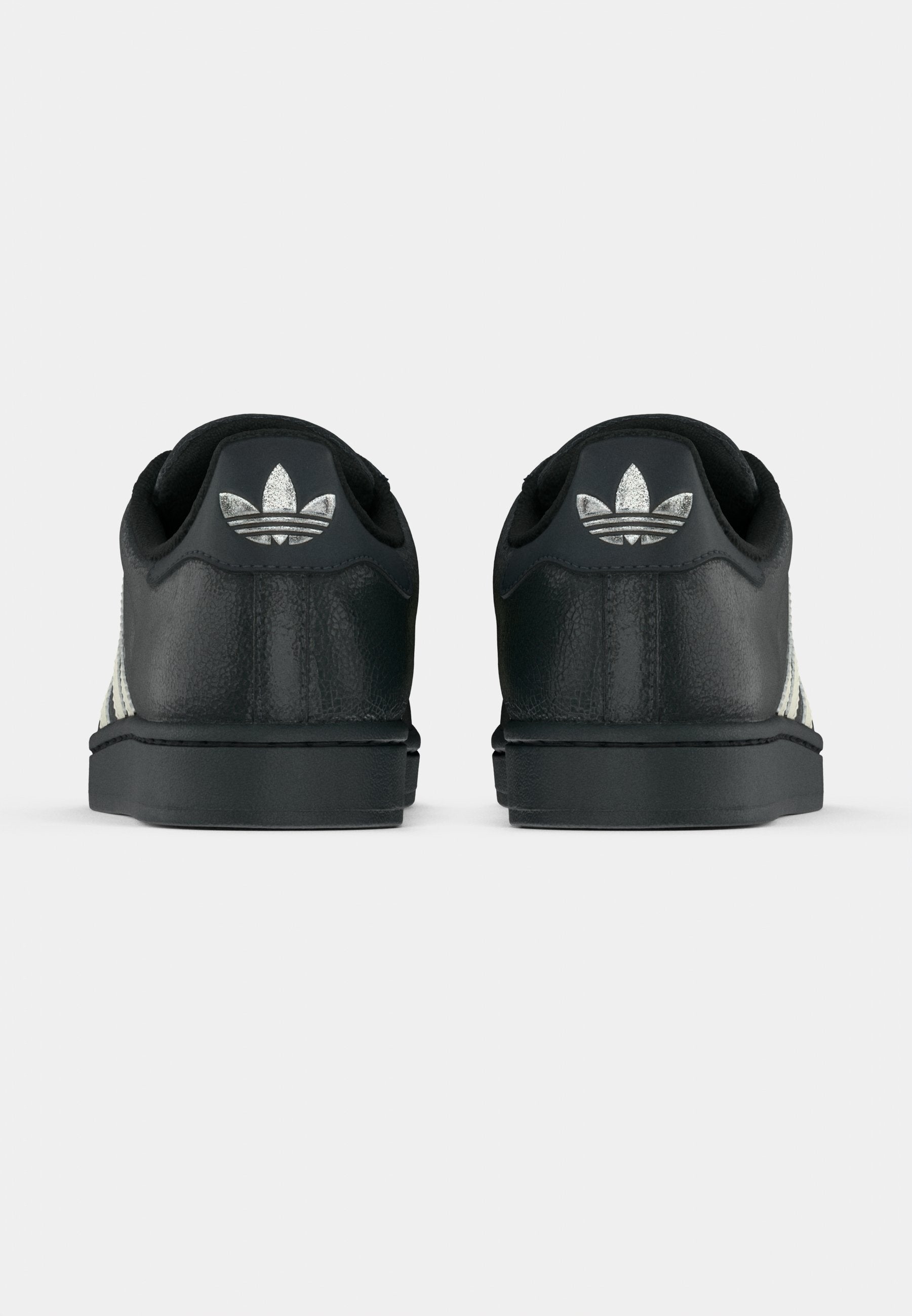 SUPERSTAR II - Baskets - carbone/blanc cassé/couleur argent métallisé