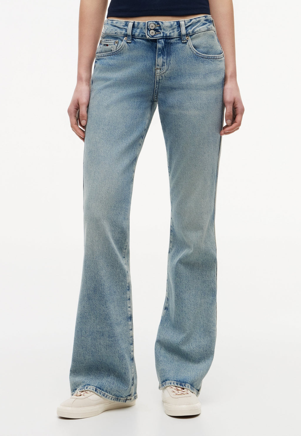 BOOTCUT - Relaxed fit jeans - denim light