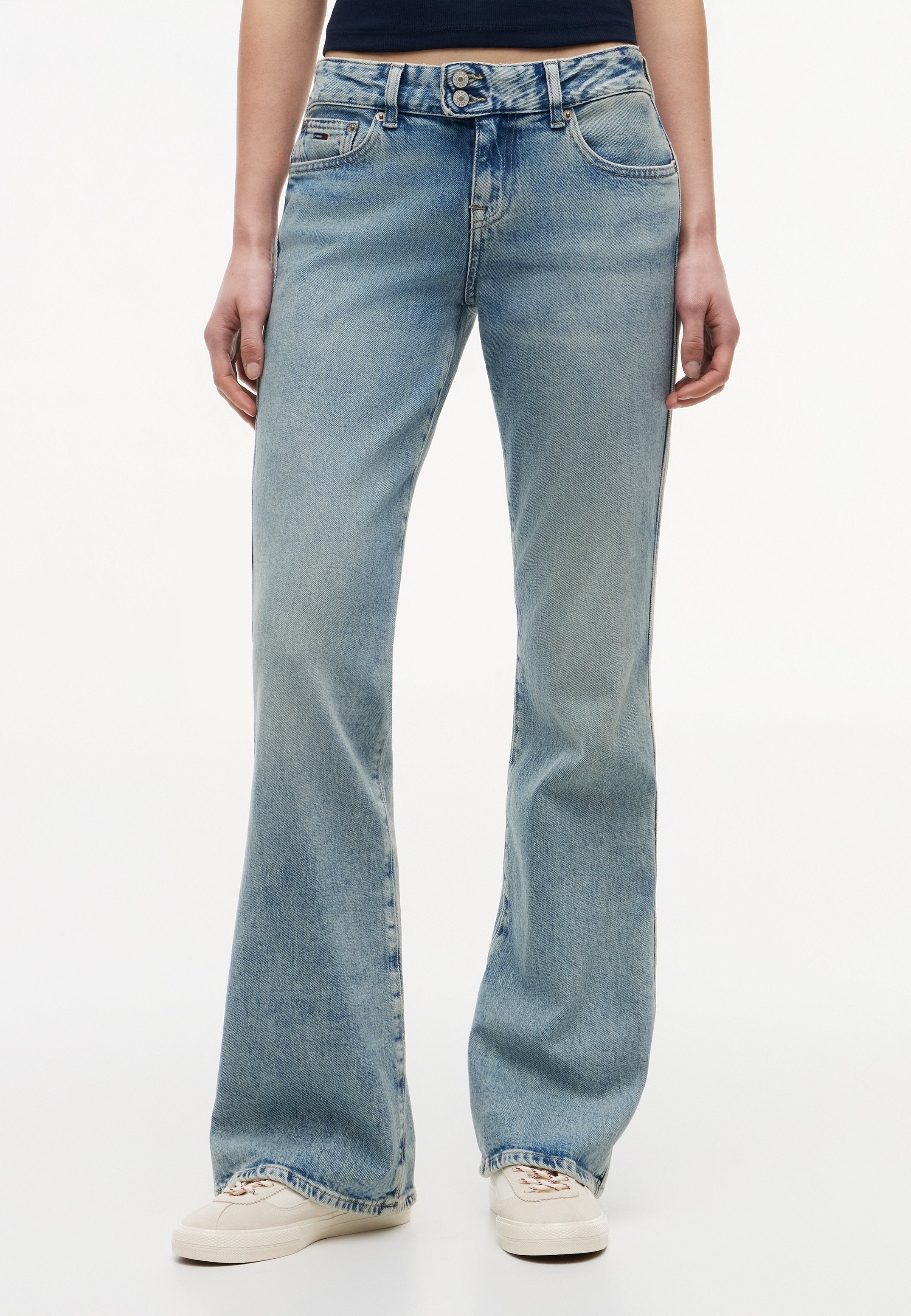 BOOTCUT - Relaxed fit jeans - denim light