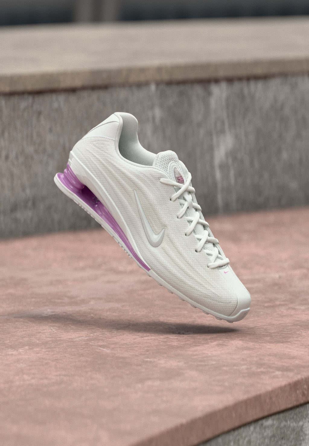 SHOX Z - Baskets - blanc/magenta clair