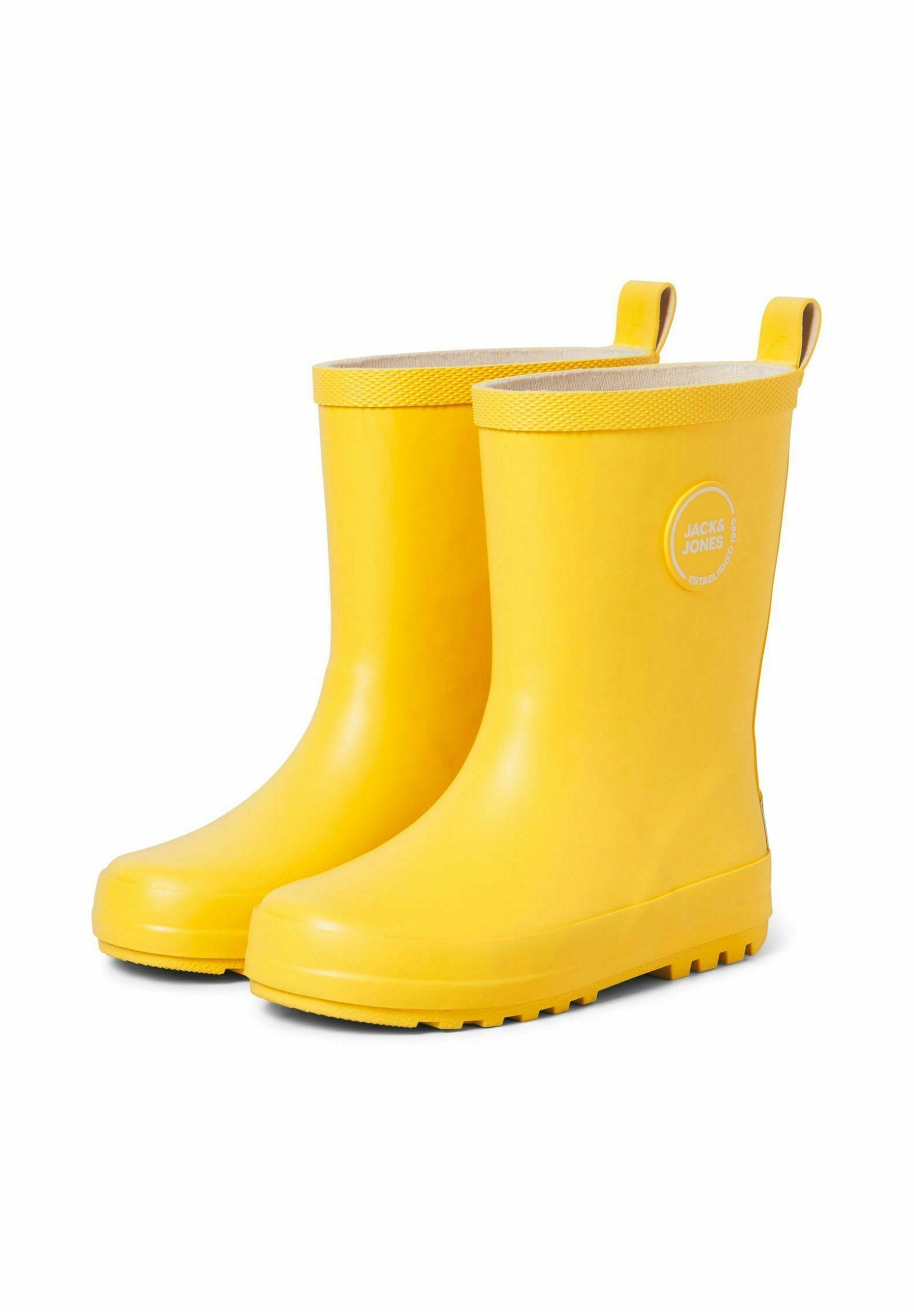 Bottes en caoutchouc Wellington junior - couleur jaune de sécurité