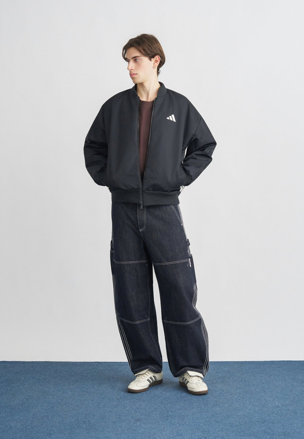 STADIUM - Bomber Jacket - black/off-white