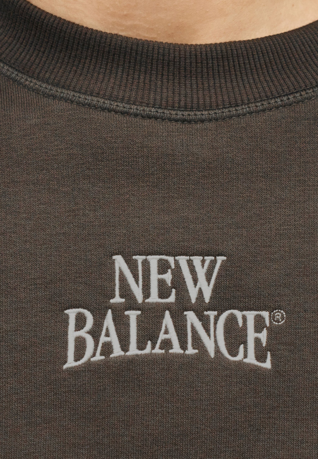 LINEAR HERITAGE CREW - Sweatshirt - faded black