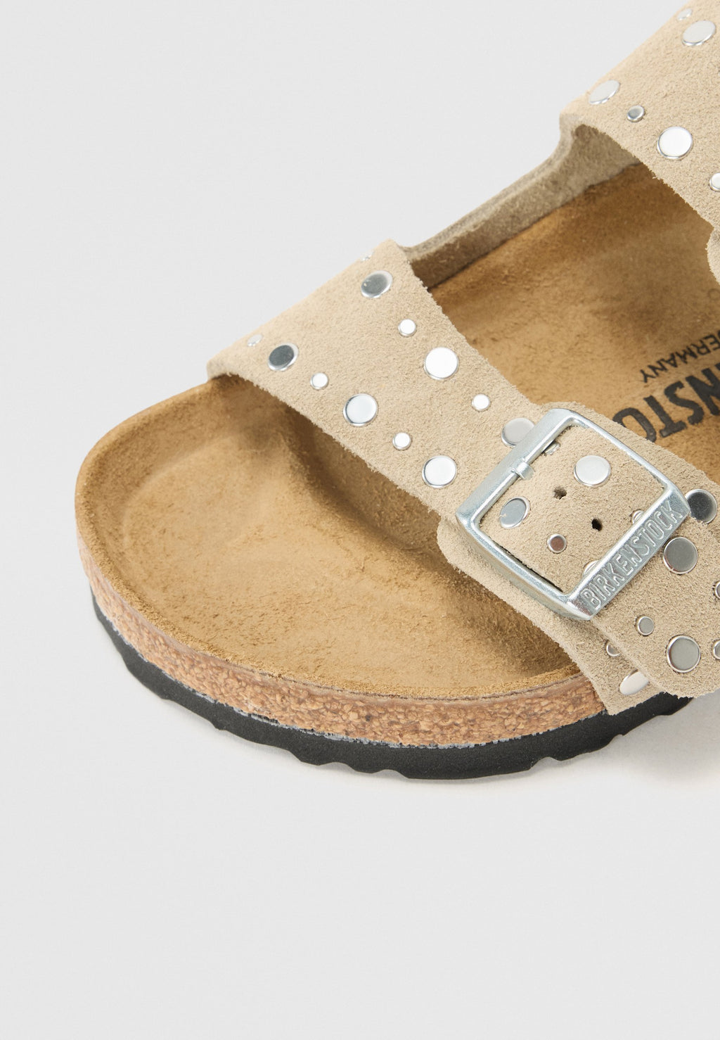 ARIZONA RIVET LEVE NARROW - Sandals - taupe