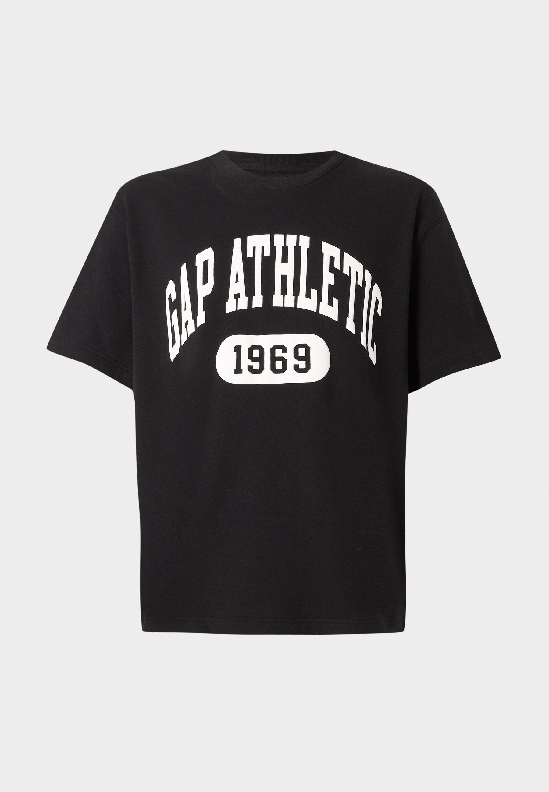 ATHLETIC LOGO CREW - Print T-shirt - black