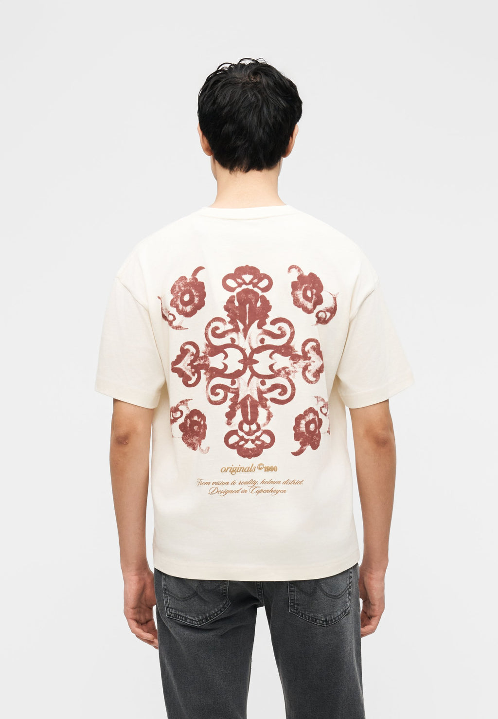 T- - Print T-shirt - antique white