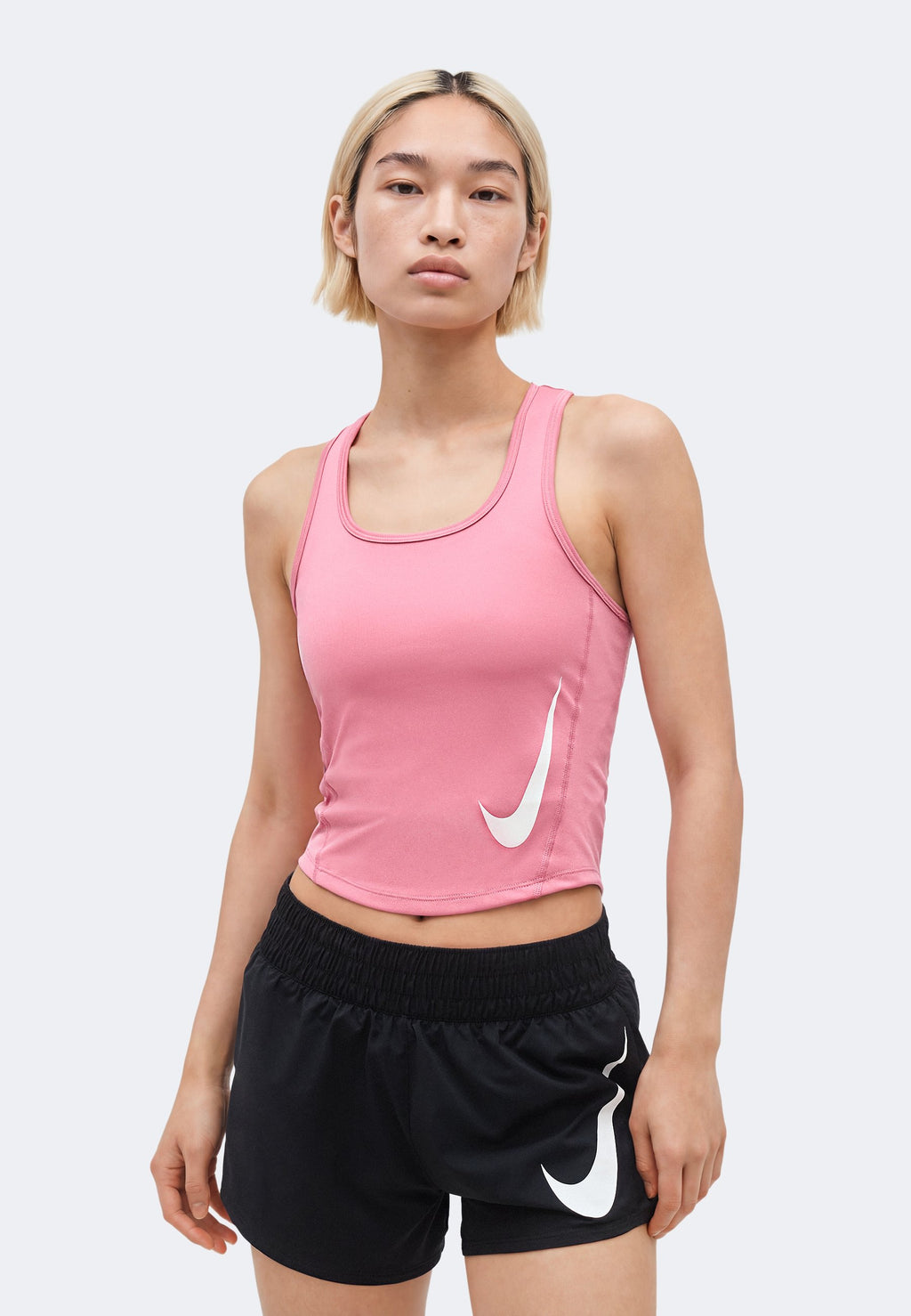 TEMPO RUN TANK - Top - peony/photon dust/white