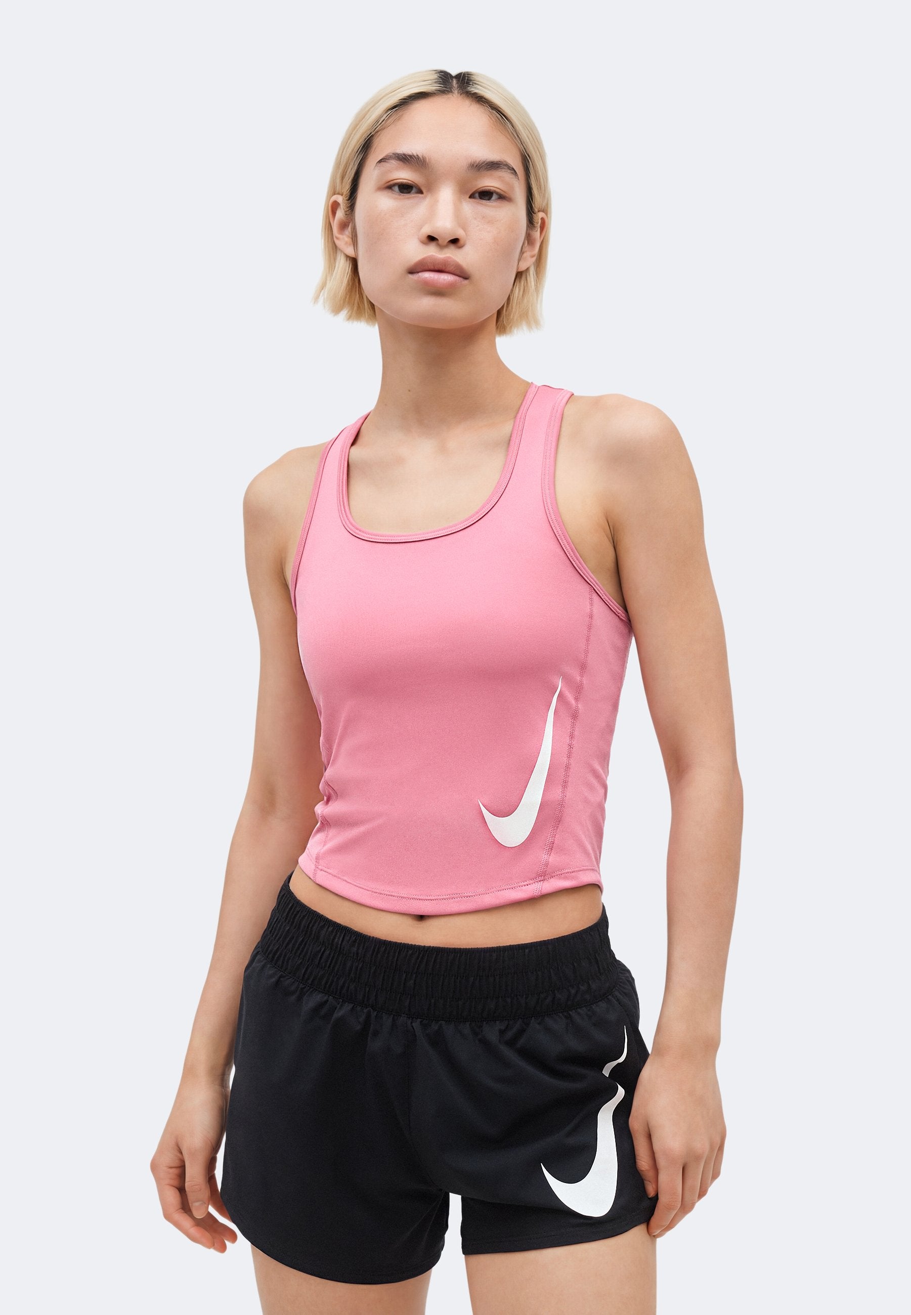 TEMPO RUN TANK - Top - peony/photon dust/white