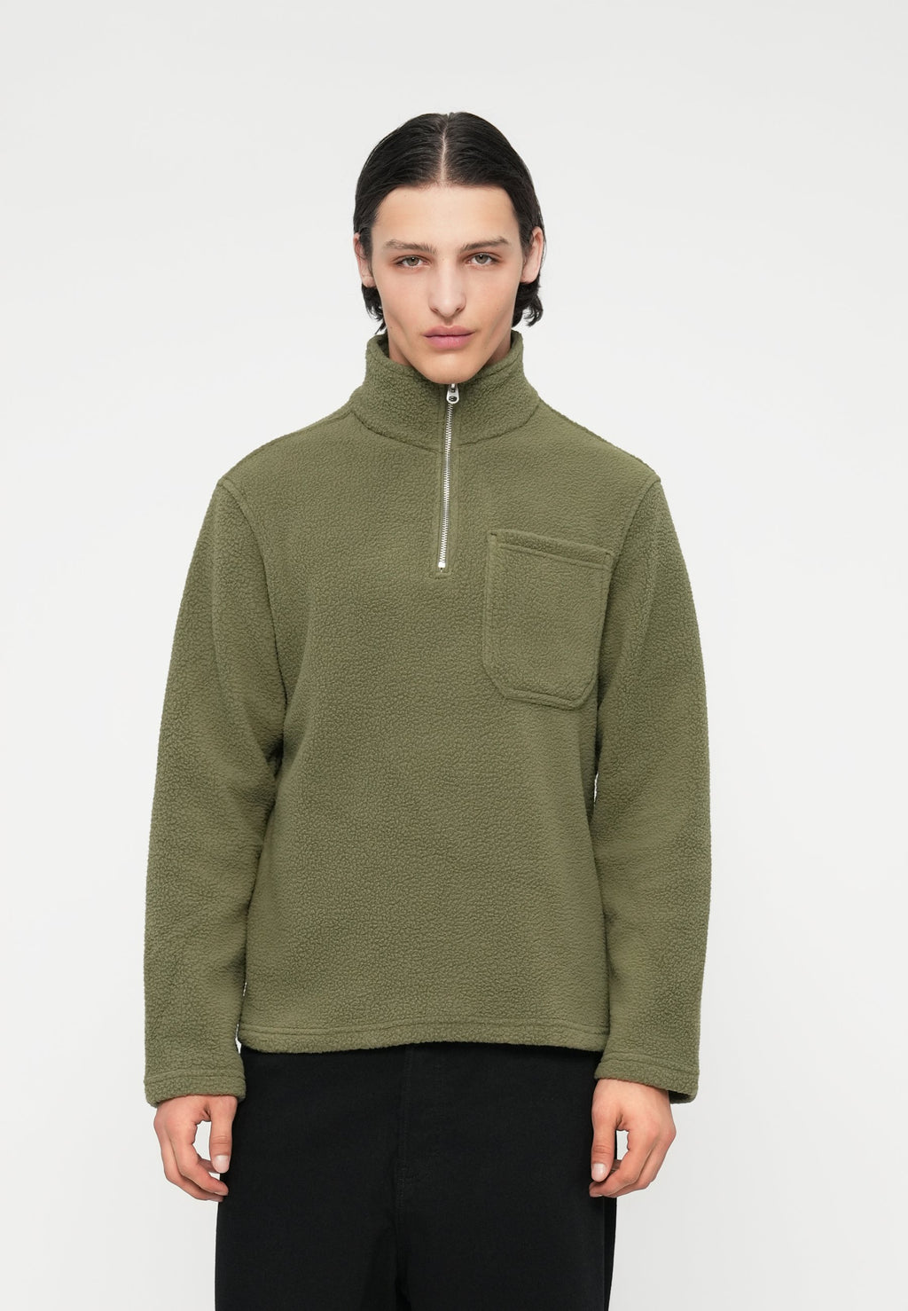 Anorak Anorak - Fleece jumper - dusty olive