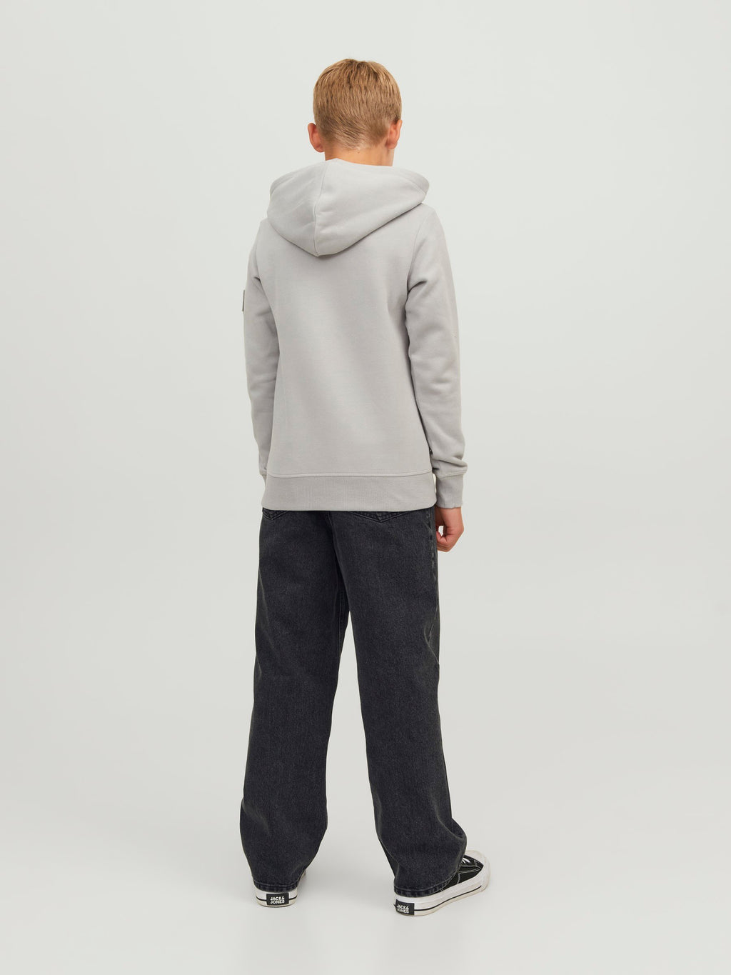 gy fit JJIALEX JJORIGINAL AKM 823 NOOS JNR Junior - Flared Jeans - black denim